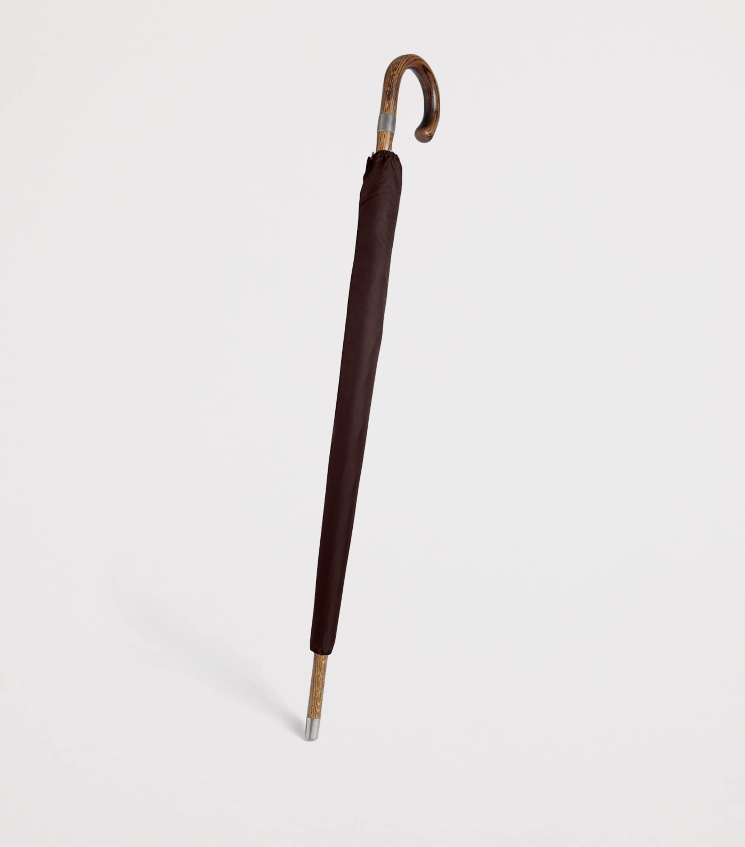 Wooden Handle Long Umbrella 202CHOCOLATE Image 2