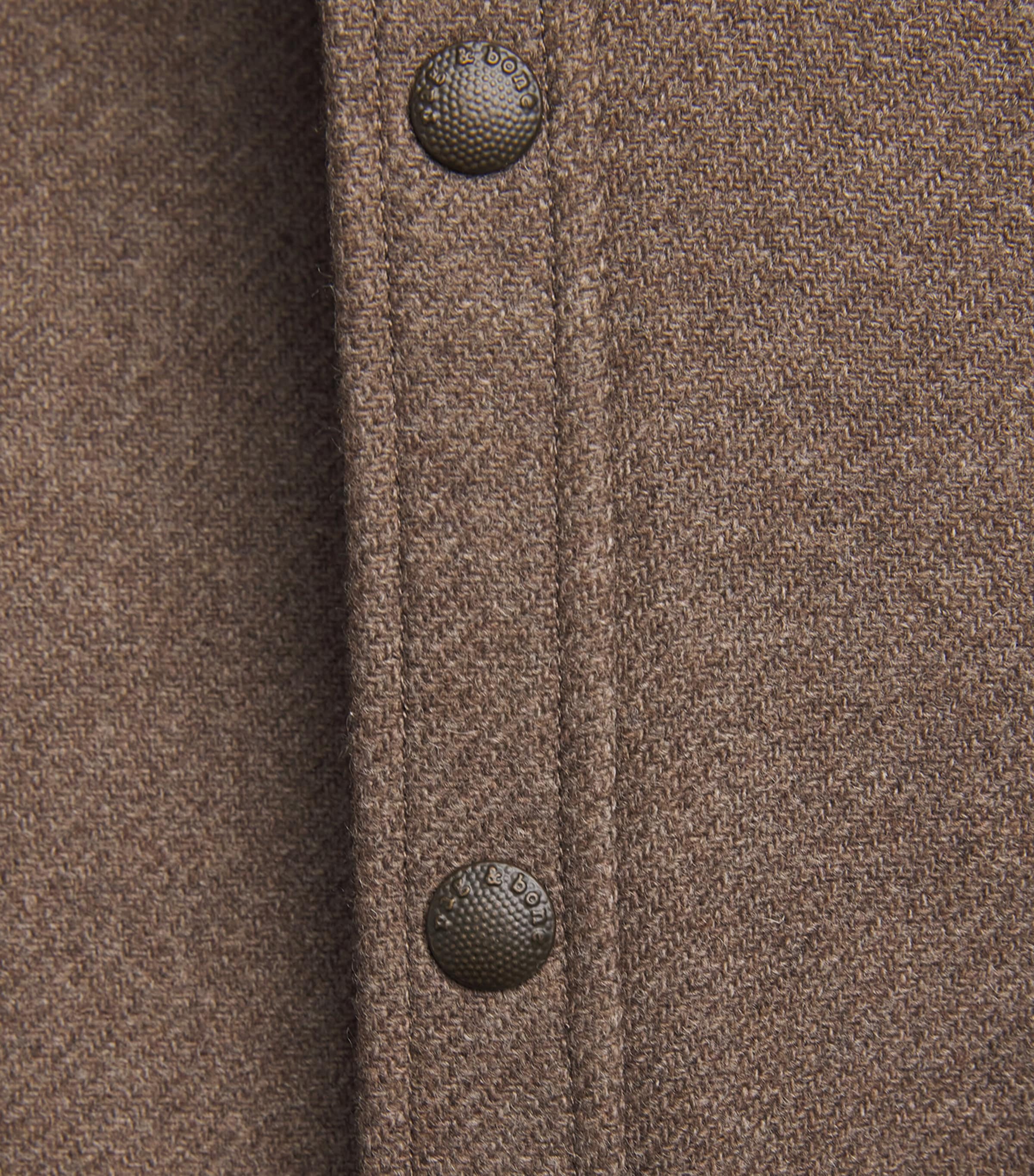 Wool Chelsea Overshirt BROWN Image 5