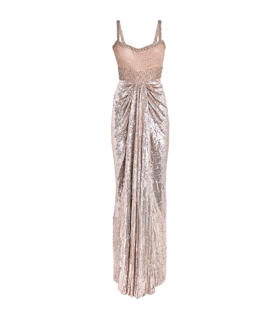 Jenny Packham Embellished Only You Maxi Dress Anemone