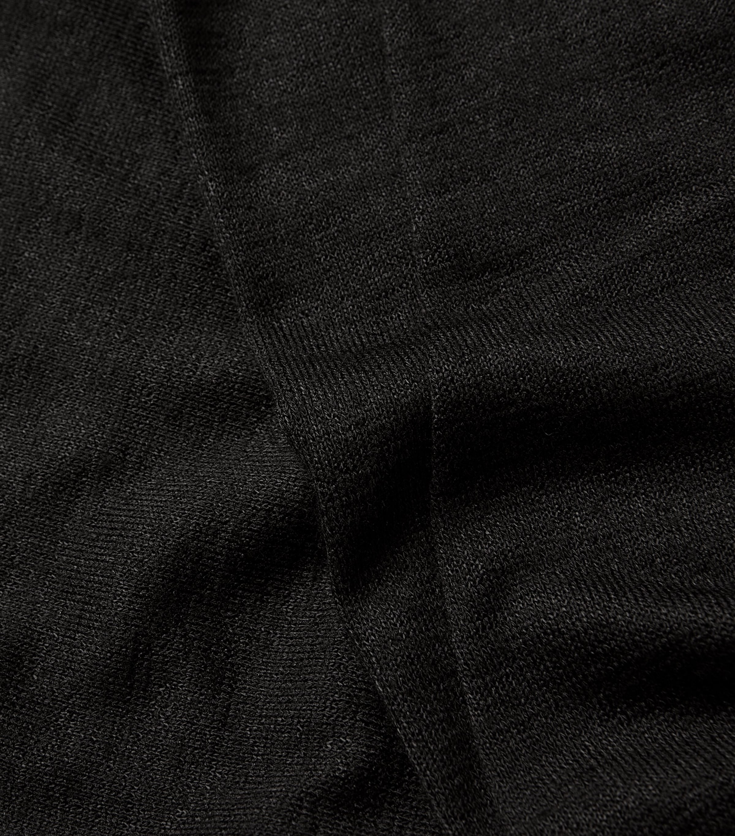 Fine-Knit Sweater BLACK Image 5