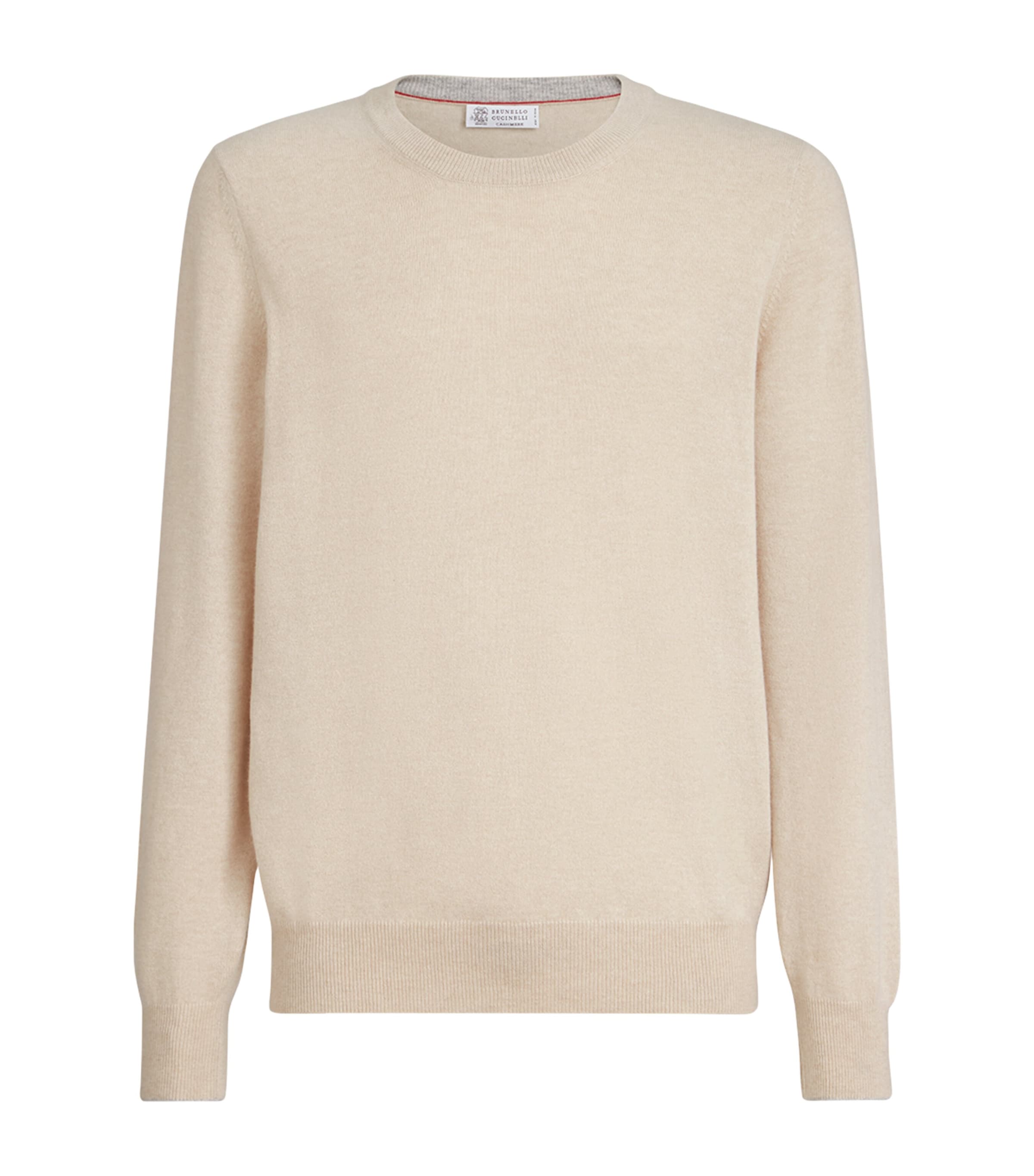 Brunello Cucinelli Mens Cashmere Crew-Neck Sweater Image 1