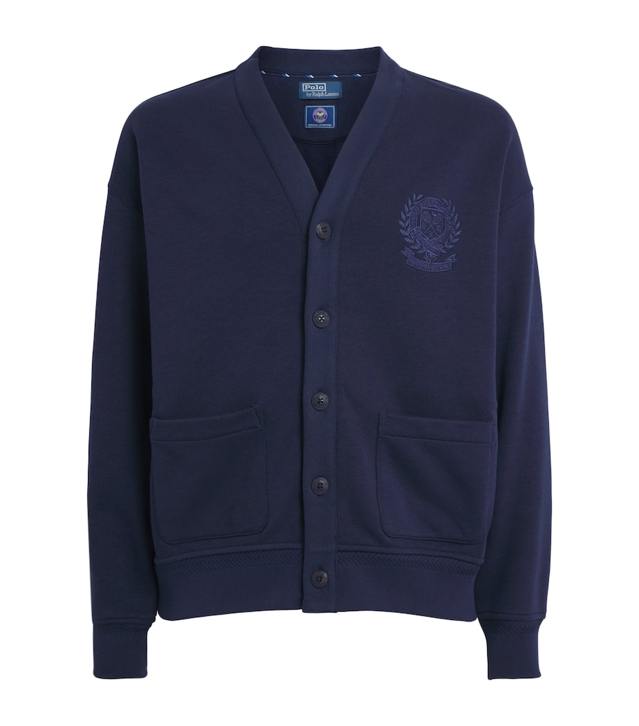 Polo Ralph Lauren Mens x Wimbledon Cotton Crest Cardigan Refined Navy Image 1