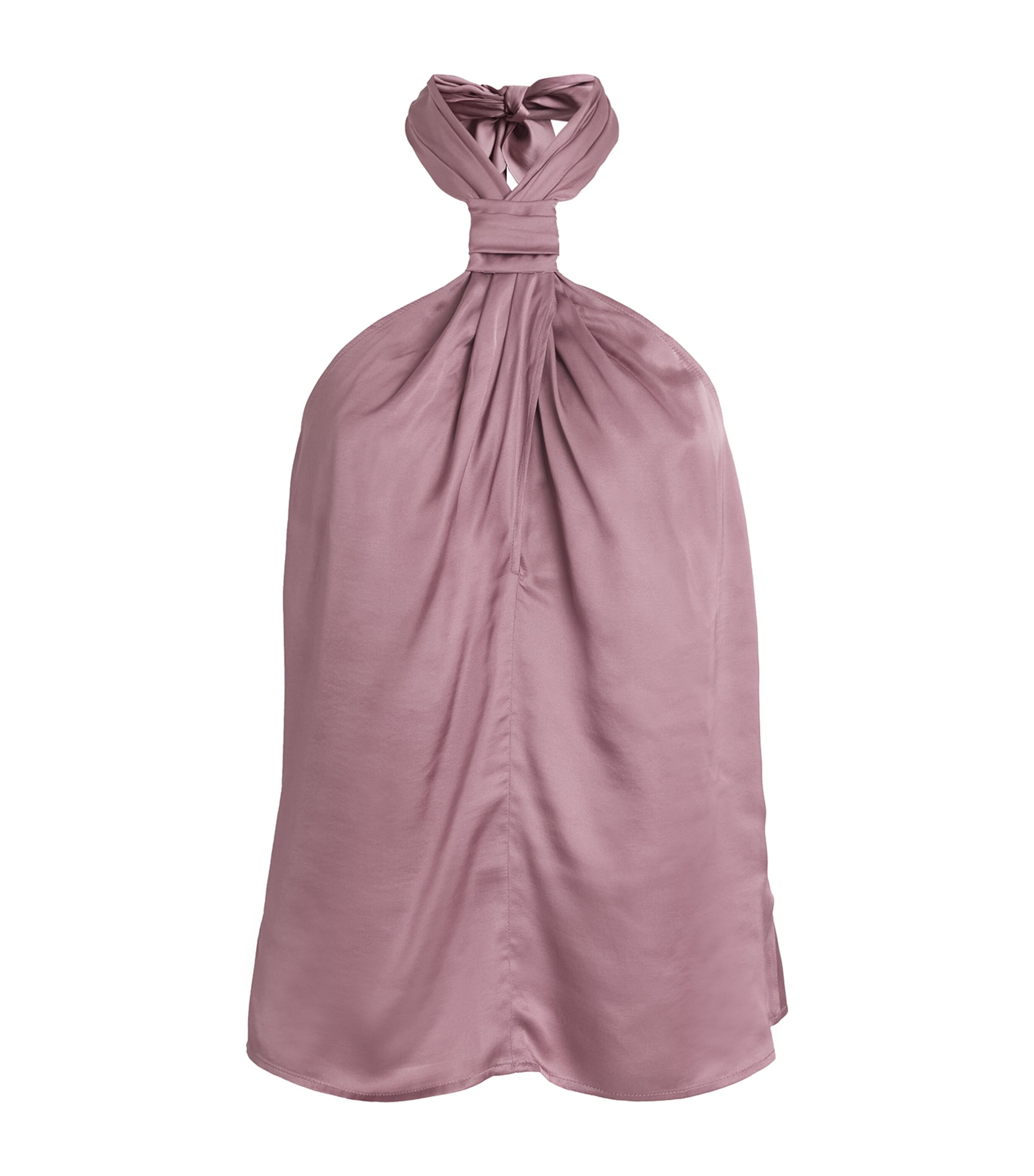 Shop Max & Co Satin Halterneck Top In Pink