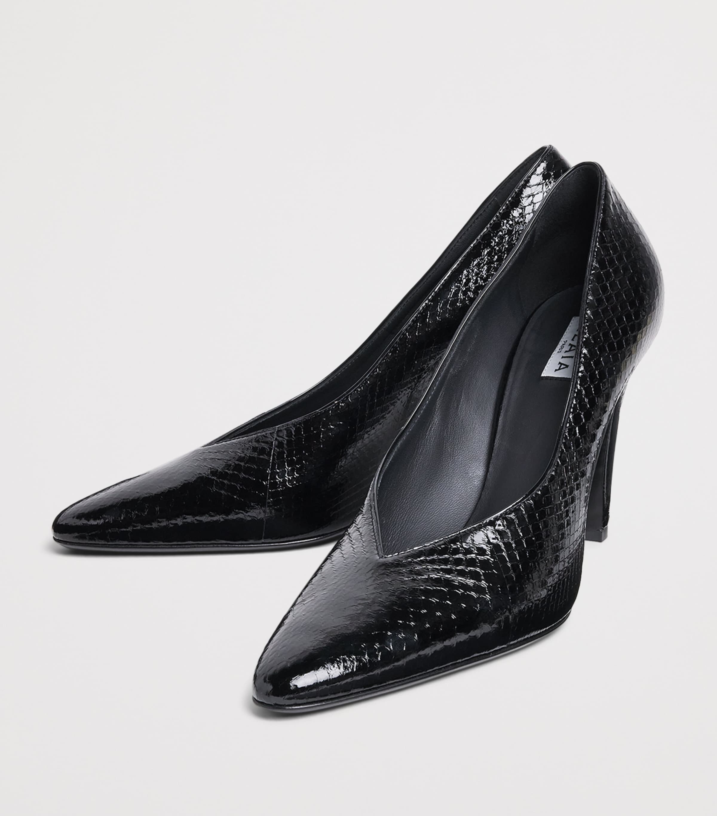 Alaïa Snakeskin Cone Pumps 90 Noir Image 3