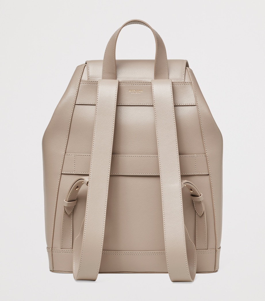 Leather Backpack TAUPE Image 3