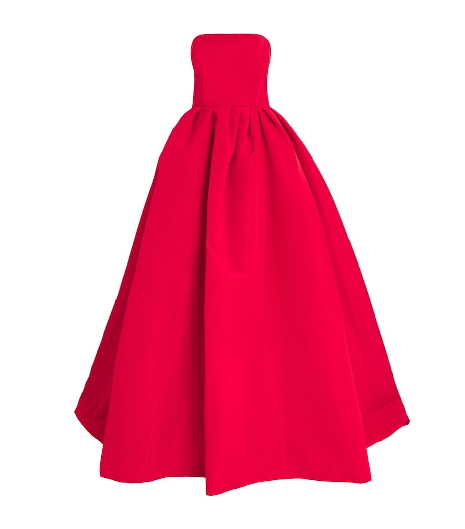 Carolina Herrera Red Silk Strapless Ball Gown | Harrods US Carolina Herrera Red Silk Strapless Ball Gown | Harrods US