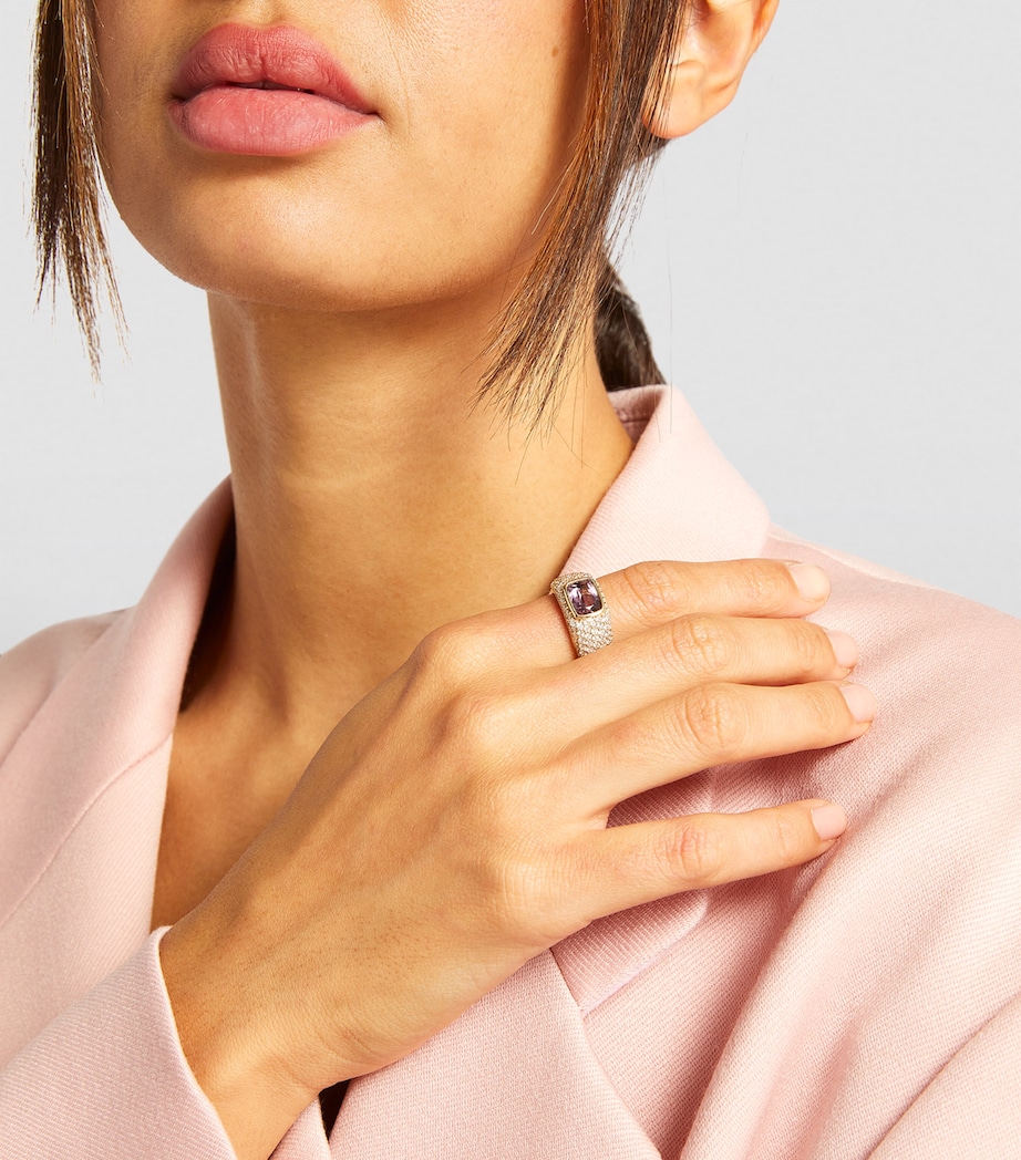 Yellow Gold, Diamond and Kunzite Ring YELLOW GOLD Image 5