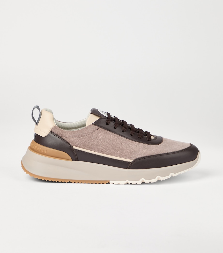 Suede-Calfskin Runner Sneaker CEA44 Image 4