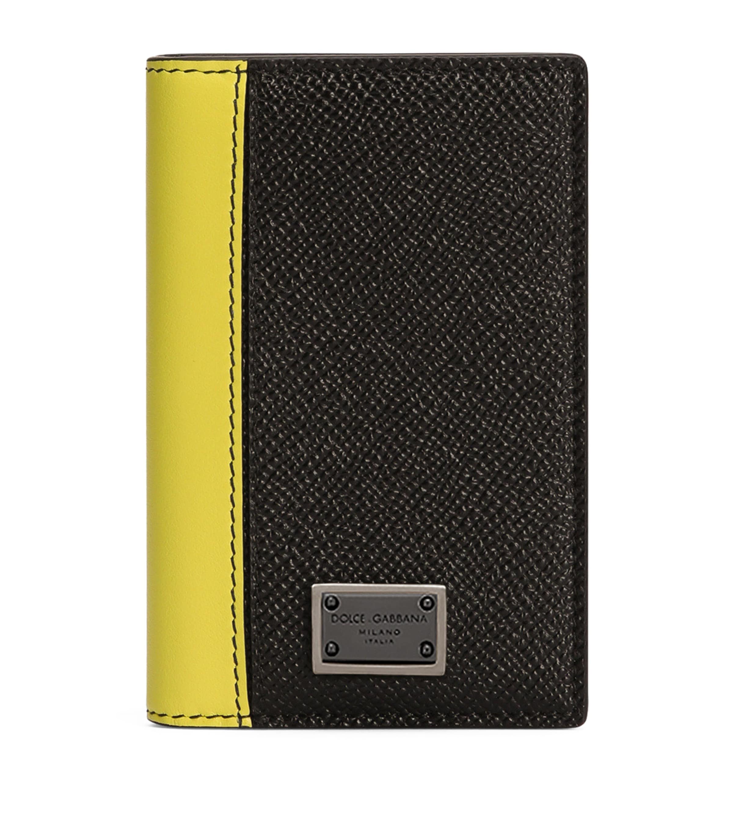 Dolce & Gabbana Leather Logo Plaque Card Holder