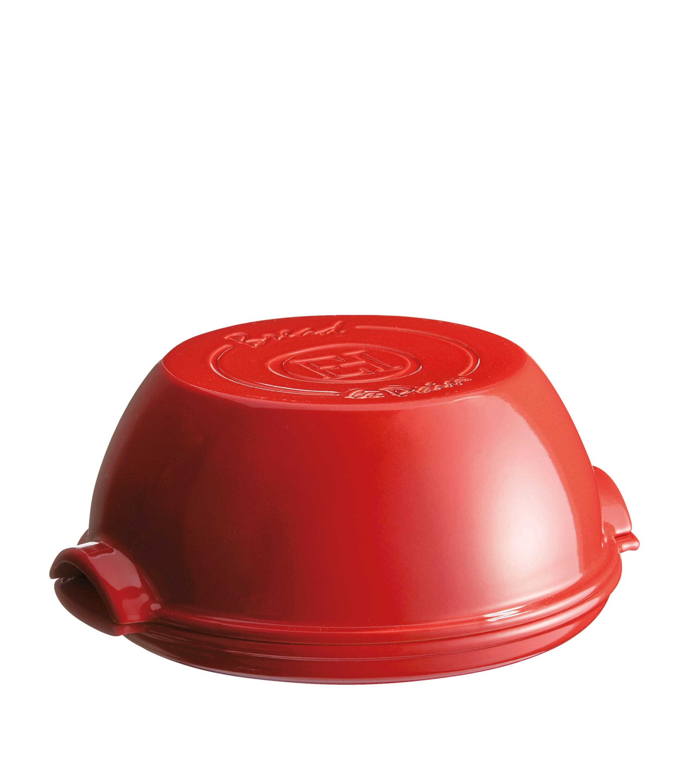 Emile Henry Ceramic Round Bread Baker In Red
