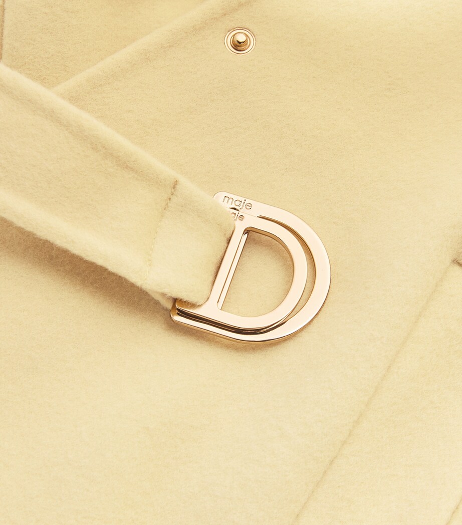 Wool-Blend Belted Jacket YELLOW Image 5