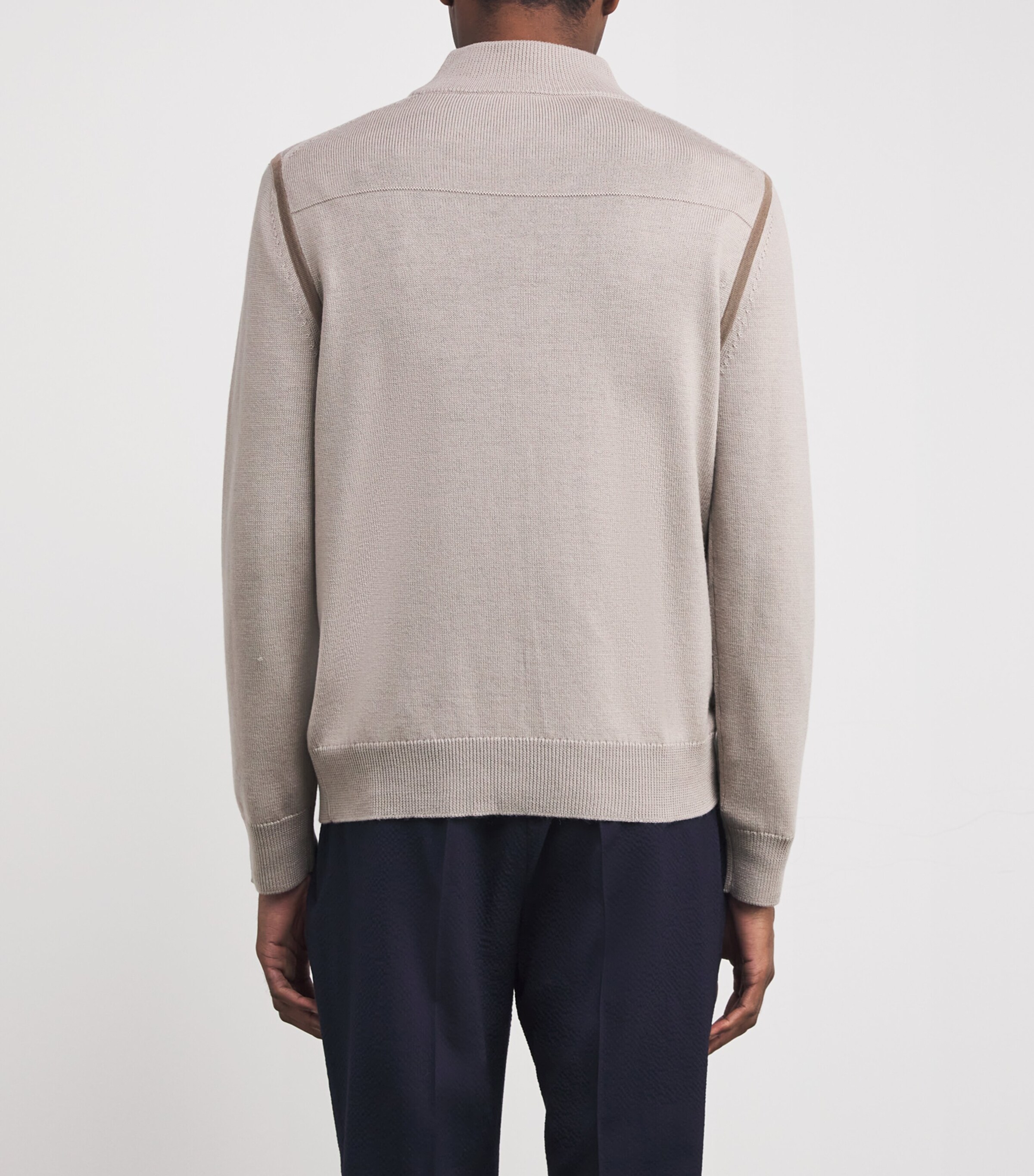 Paul Smith Mens Merino Half-Zip Sweater Image 4