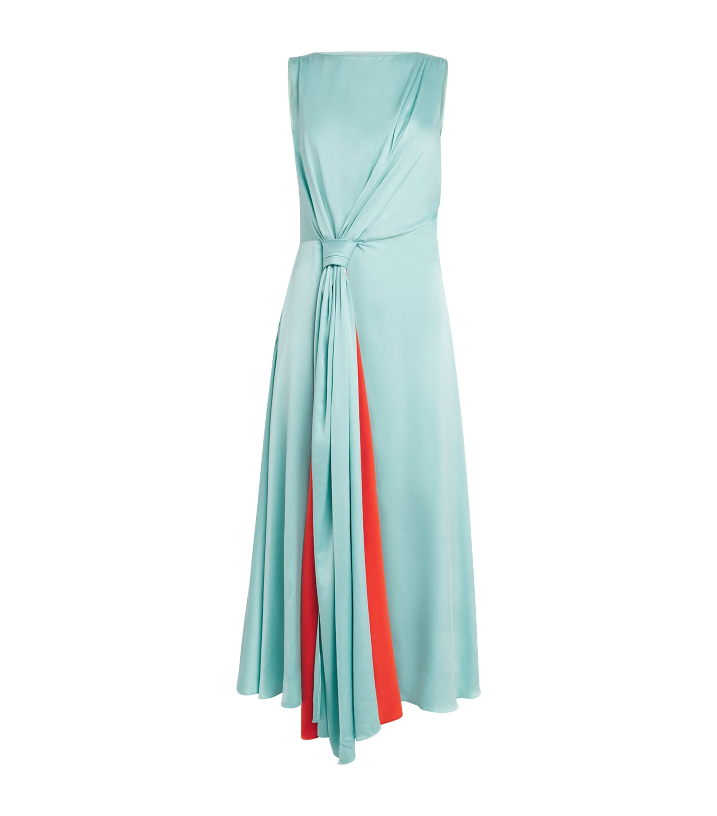 Roksanda Silk Talura Midi Dress In Blue