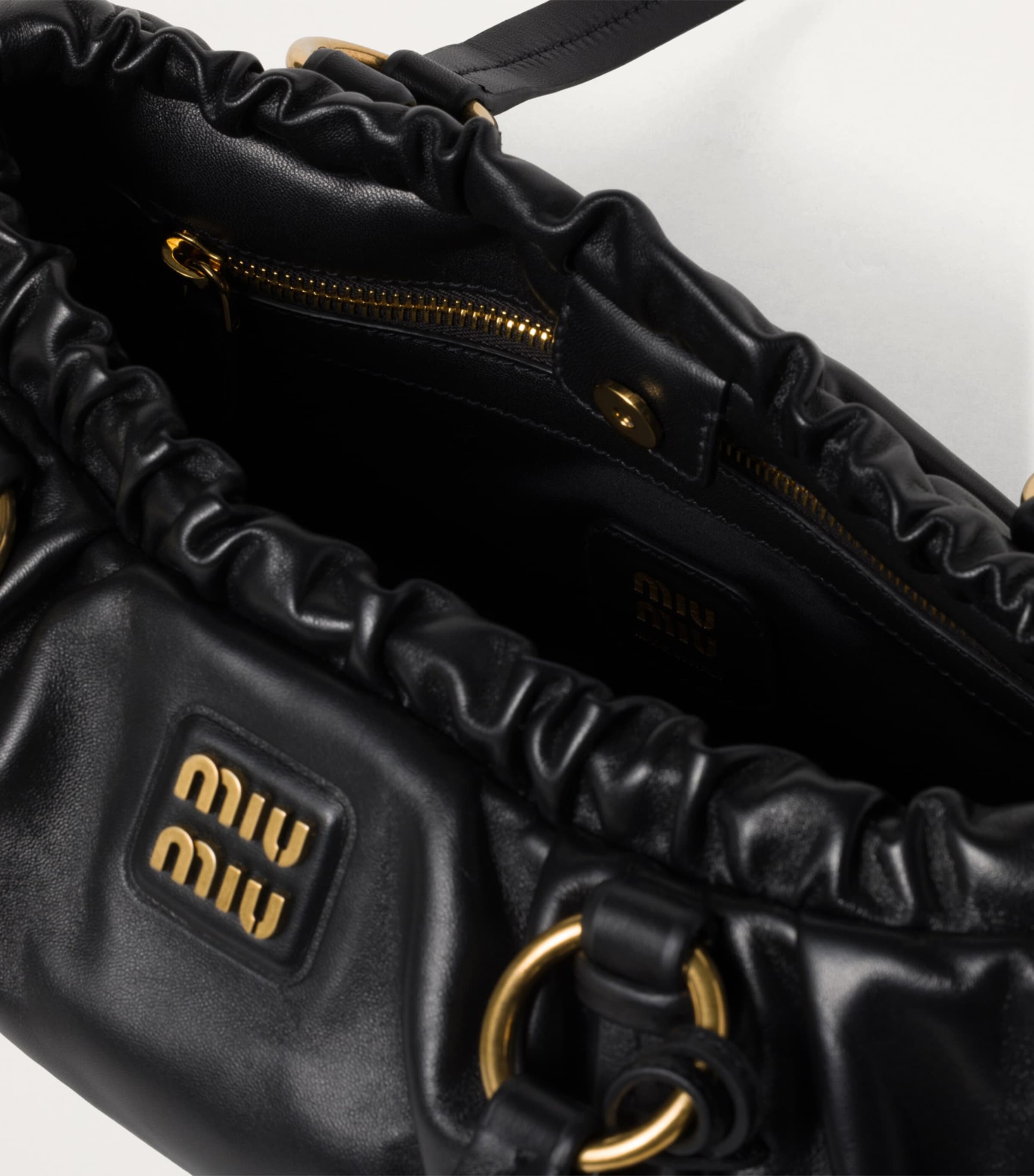 ショルダーバッグ・ポシェット MIU MIU JOIE BAG Black Joie Nappa Leather Bag | Miu Miu