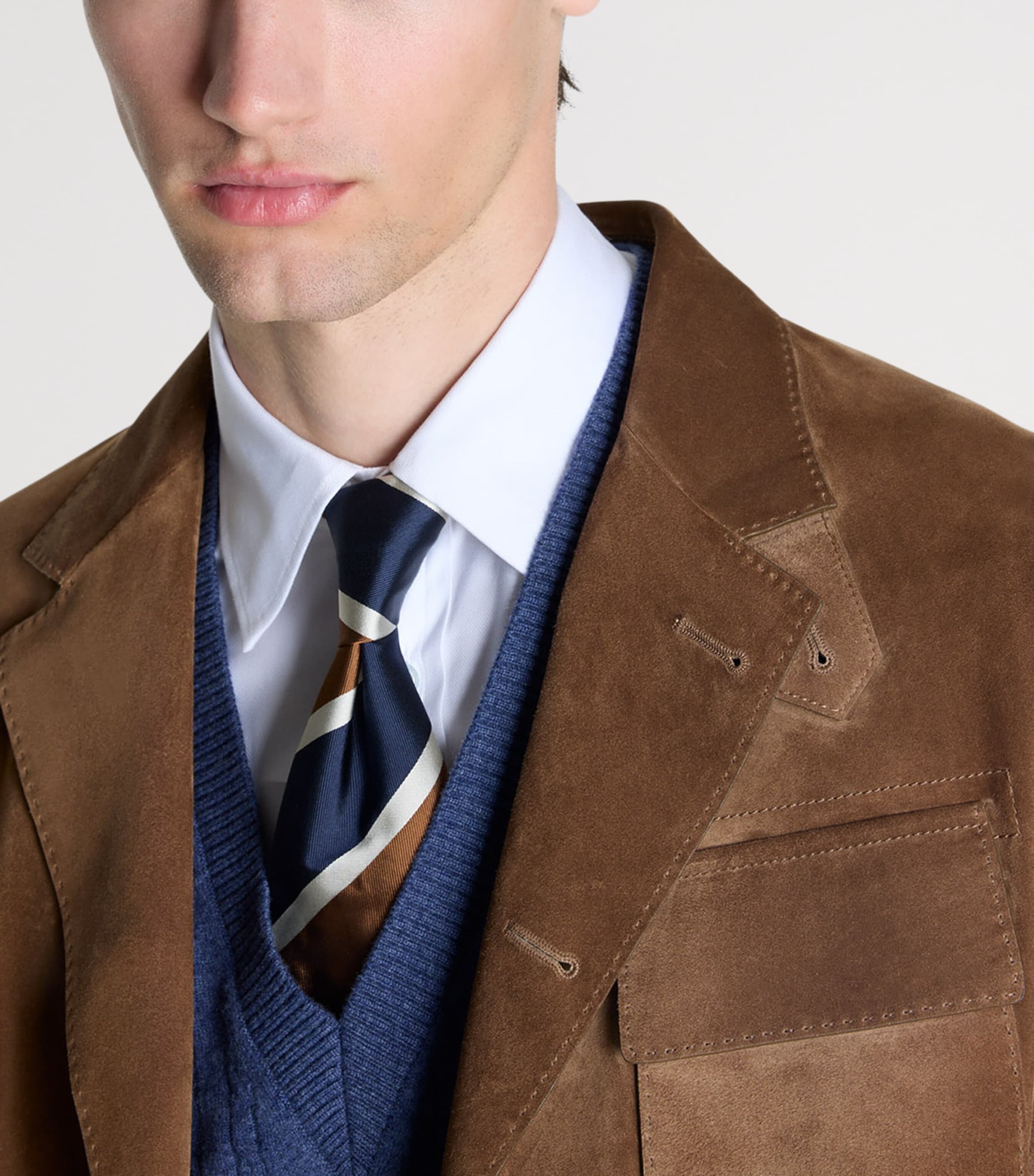 Dunhill Mens Suede Blazer Image 5