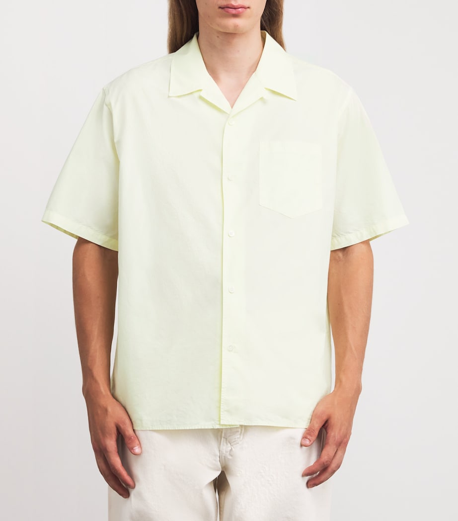 Cotton-Blend Carsten Shirt PALE YELLOW Image 3