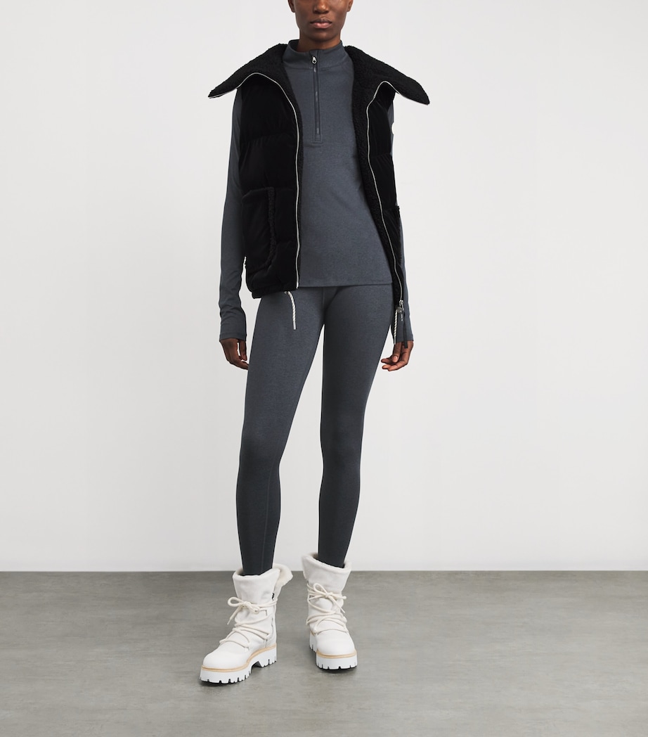 Always Warm Half-Zip Base Layer Top BLACK MARL Image 2