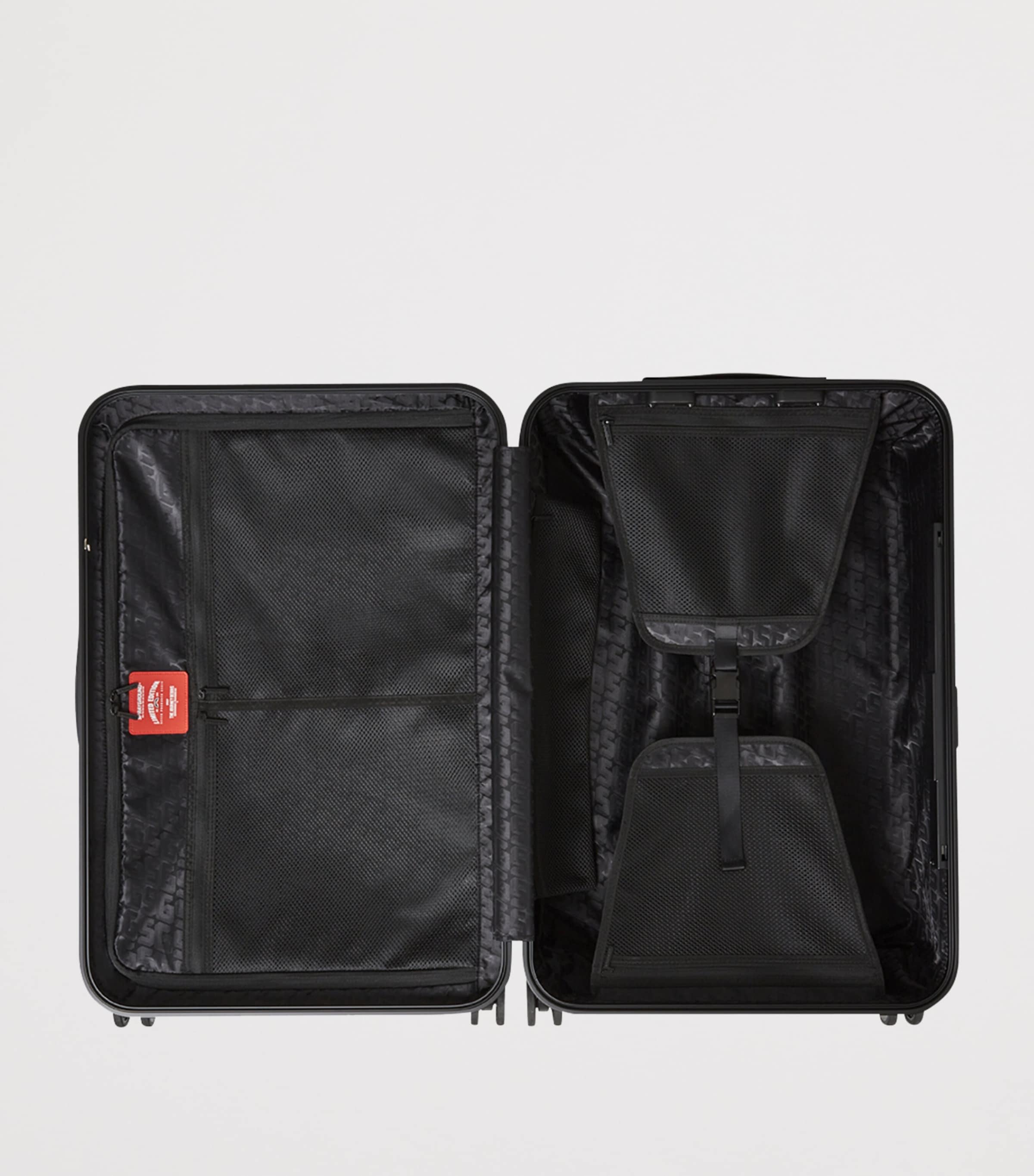 Embossed Check-In Suitcase (79cm) BLACK Image 4