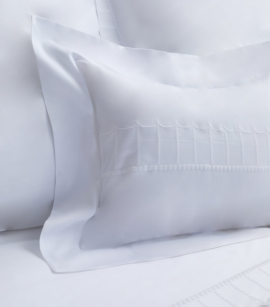 Loretta Caponi Dots Boudoir Pillowcase (30cm x 40cm) White Image 2