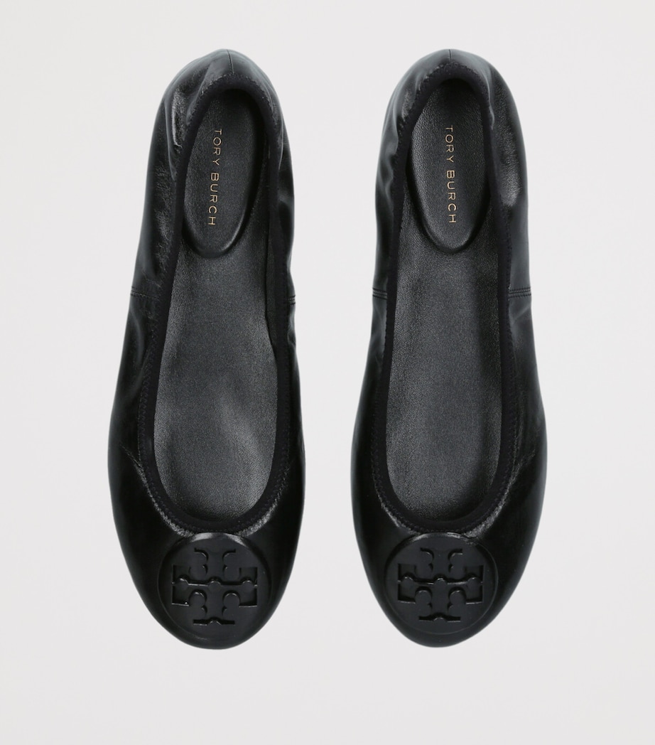 Leather Reva Travel Ballet Flats BLK/OTHER Image 4