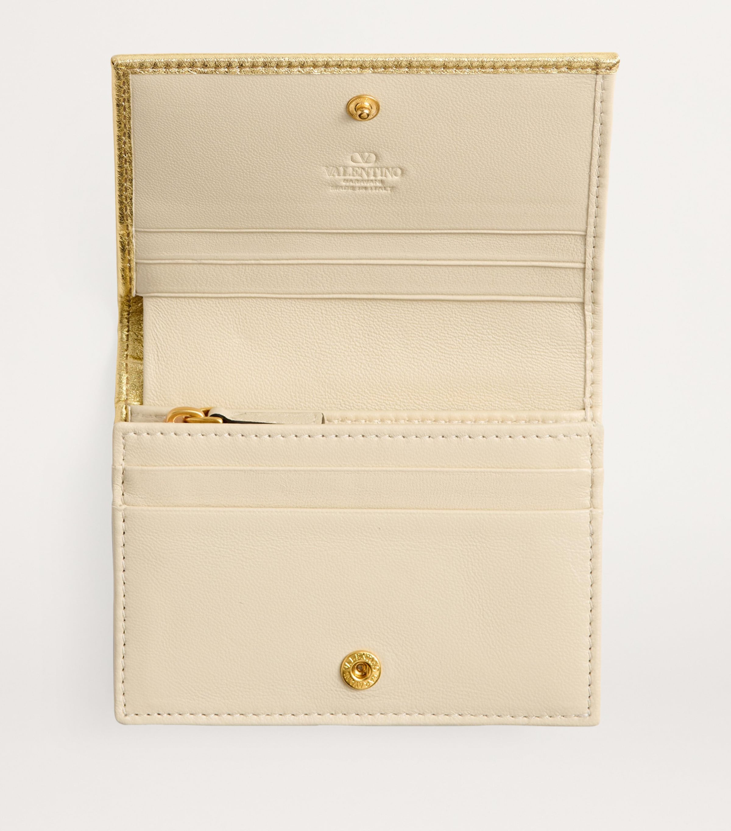 ☆人気☆【VALENTINO】☆Vロゴ Folding card wallet☆ivory☆ org.jpg