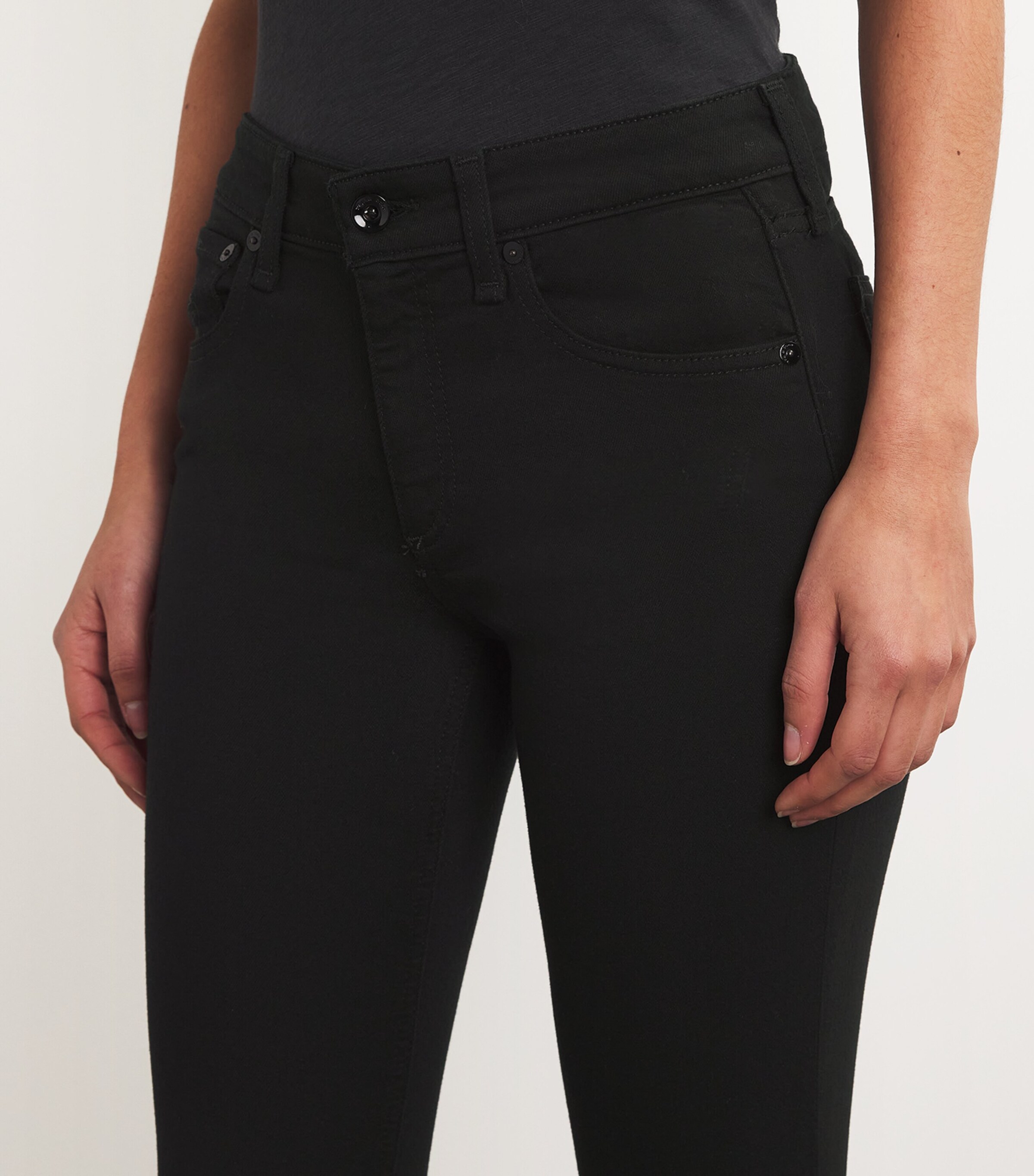 Cate Mid-Rise Skinny Jeans BLACK Image 11