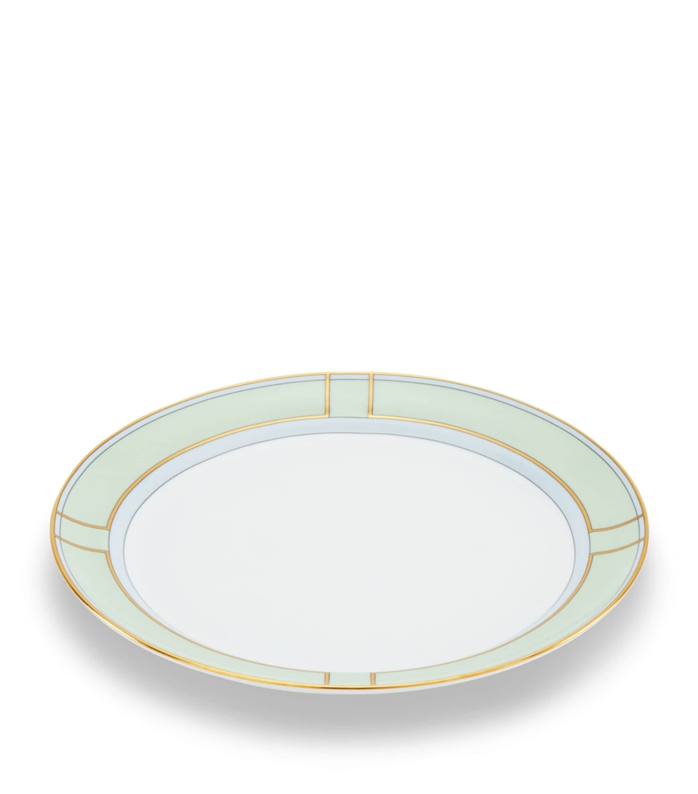 GINORI 1735 Porcelain Colonna Diva Verde Dinner Plate (27cm) Image 4