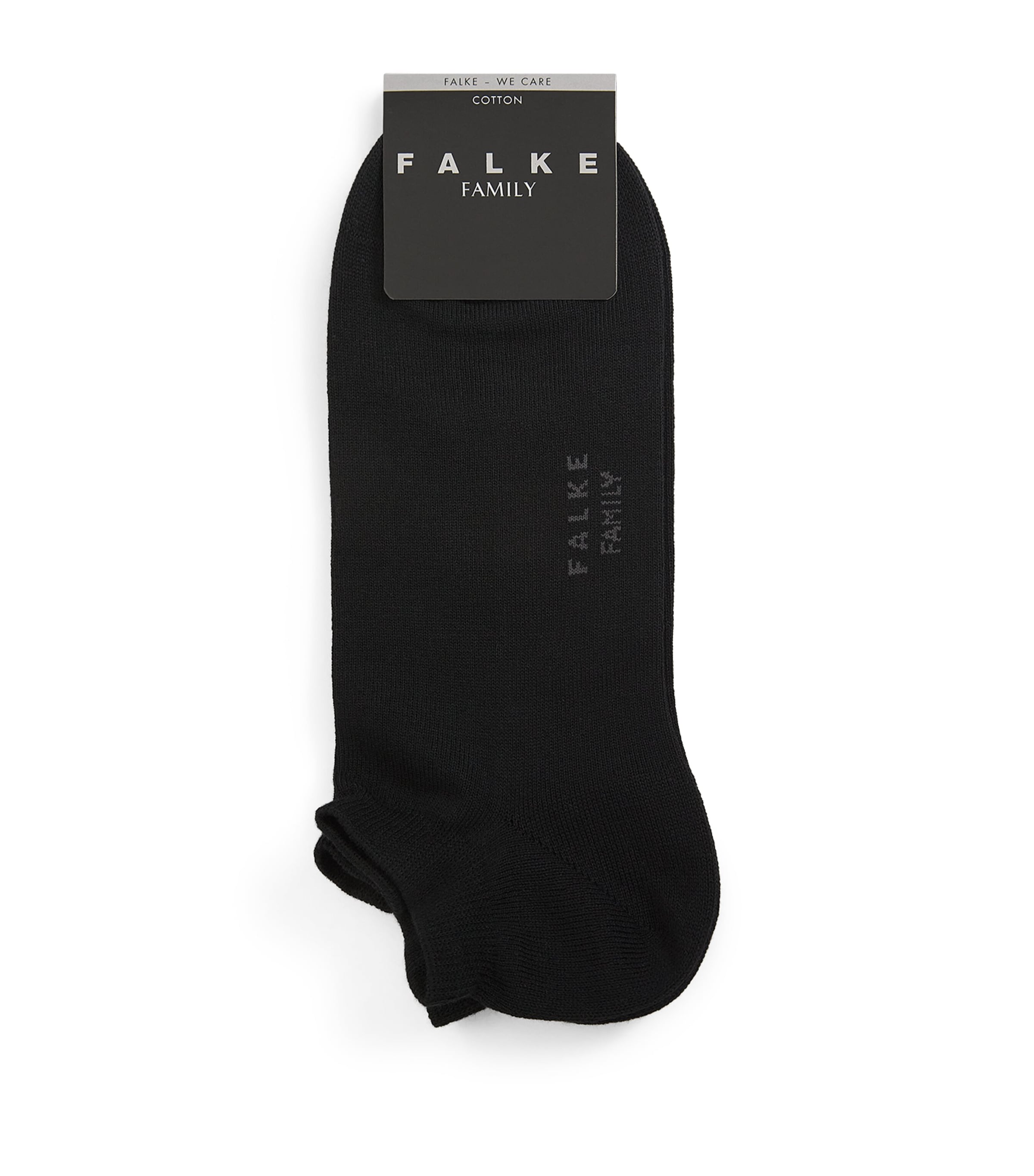 Falke Mens Family Ankle Socks Black Image 1