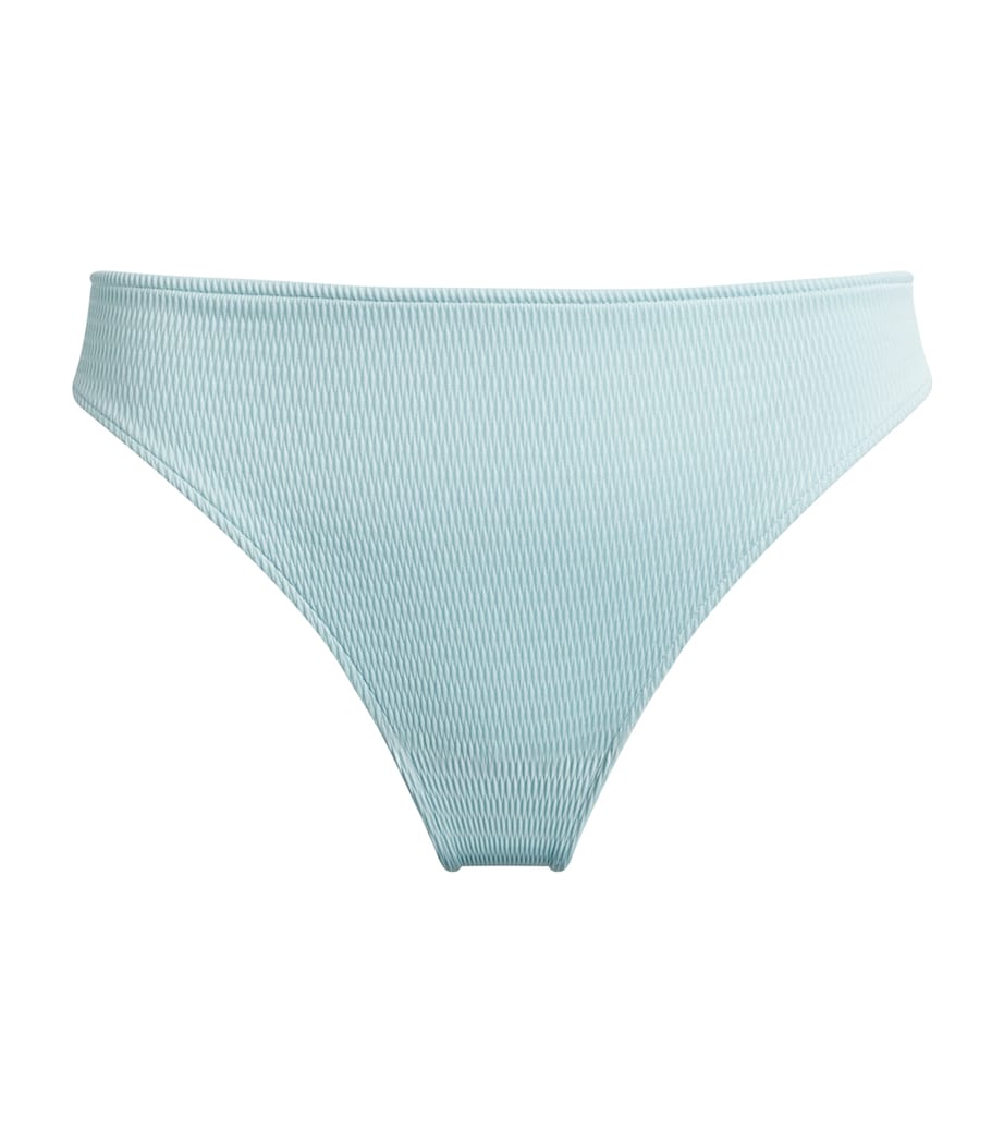 Wolford Womens Textured Bikini Briefs Aqua Image 1