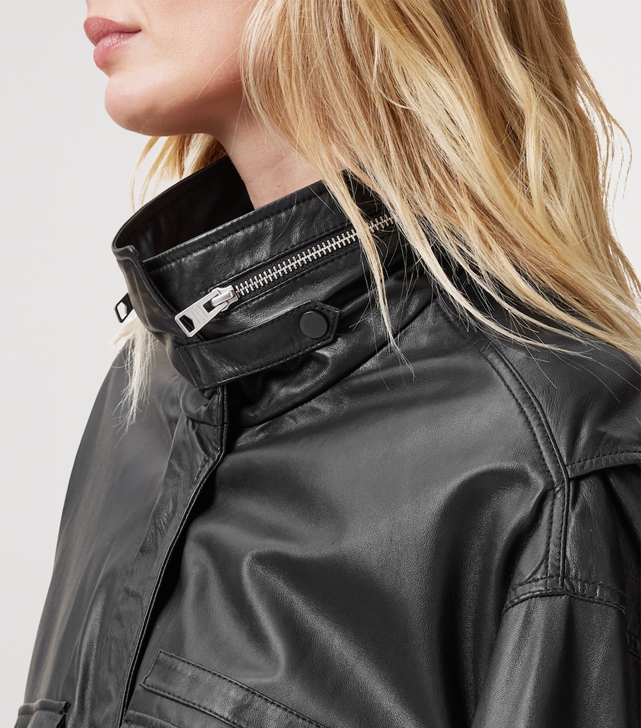 Clay Leather Jacket BLACK Image 6