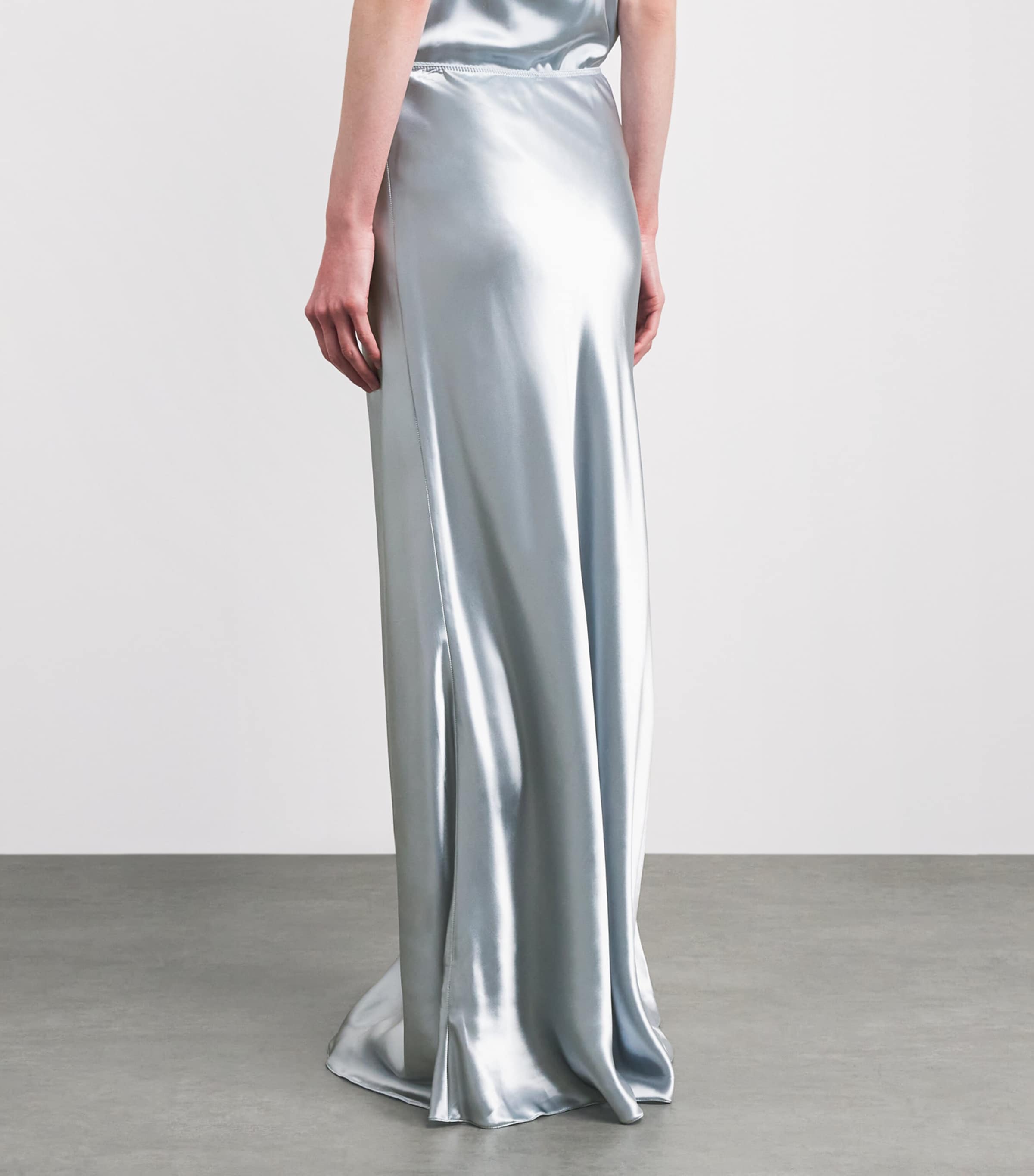Fabiana Filippi Womens Bias-Cut Maxi Skirt Acqua Image 5