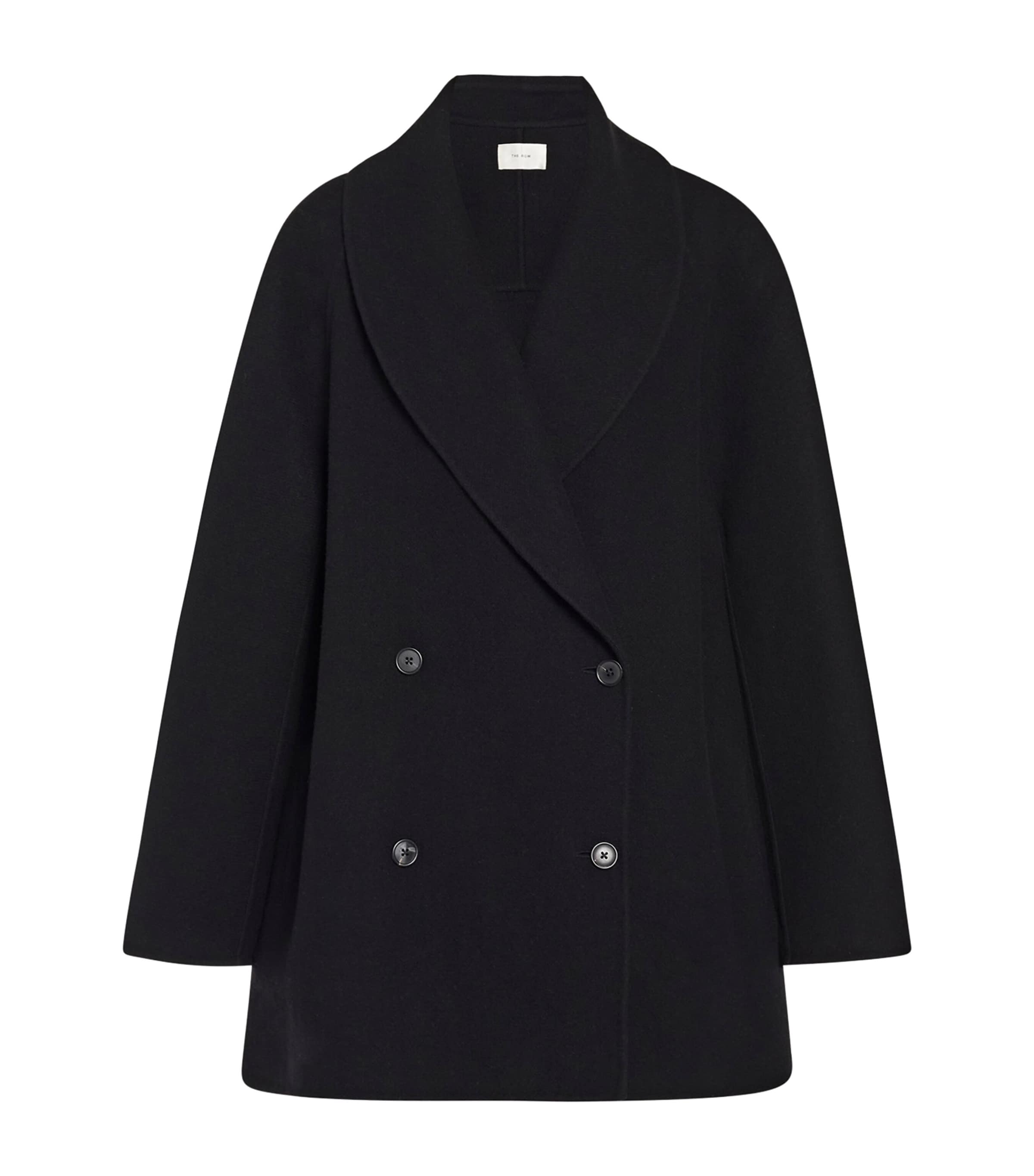 Shop The Row Polli Double-breasted Coat In Black