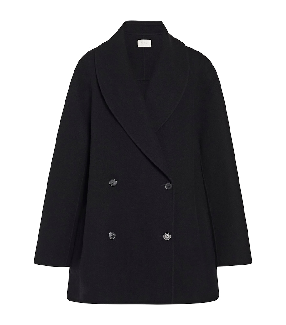 Polli Double-Breasted Coat BLACK Image 1