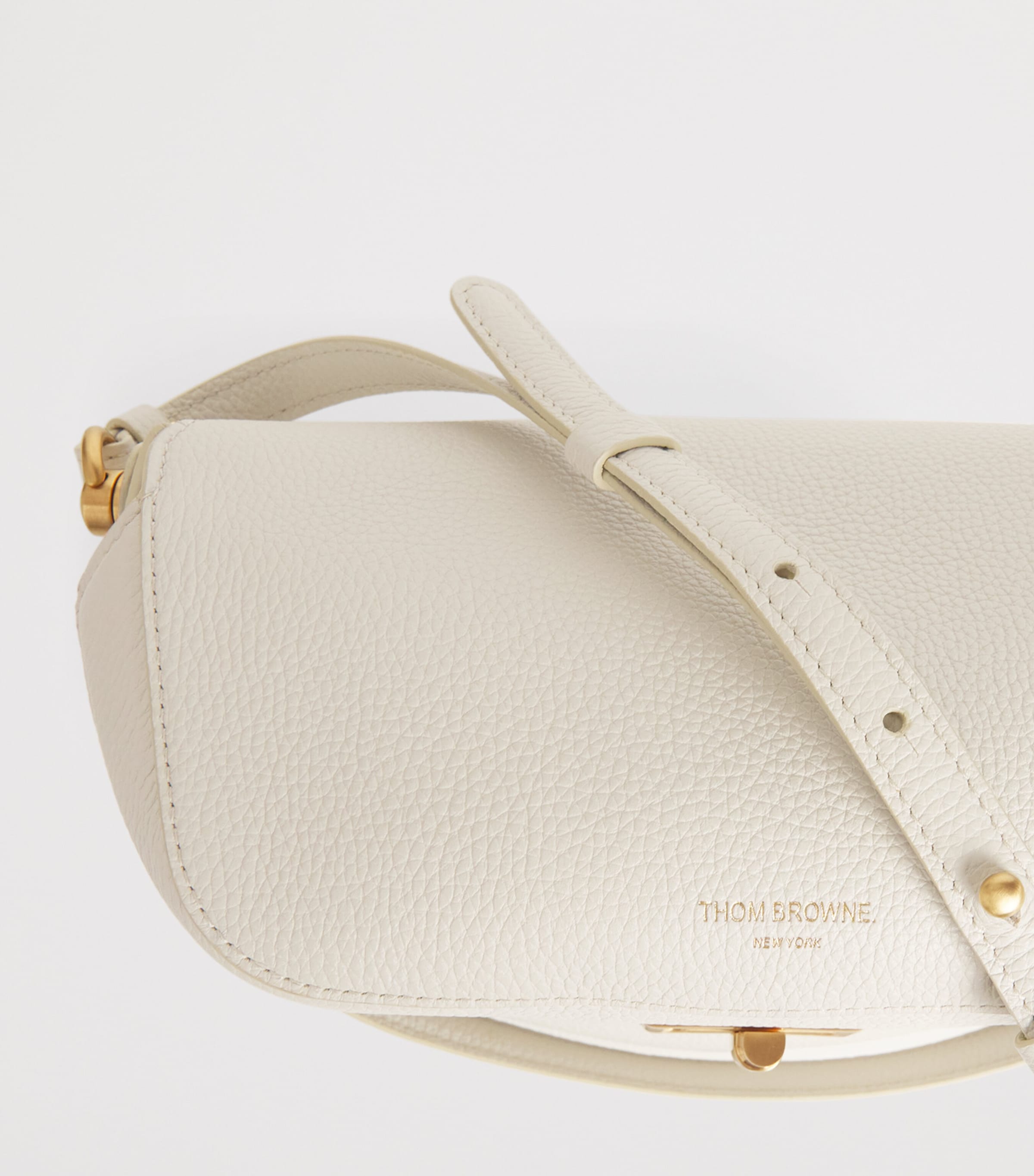 Pebble Leather Box Bag OFF WHITE Image 6