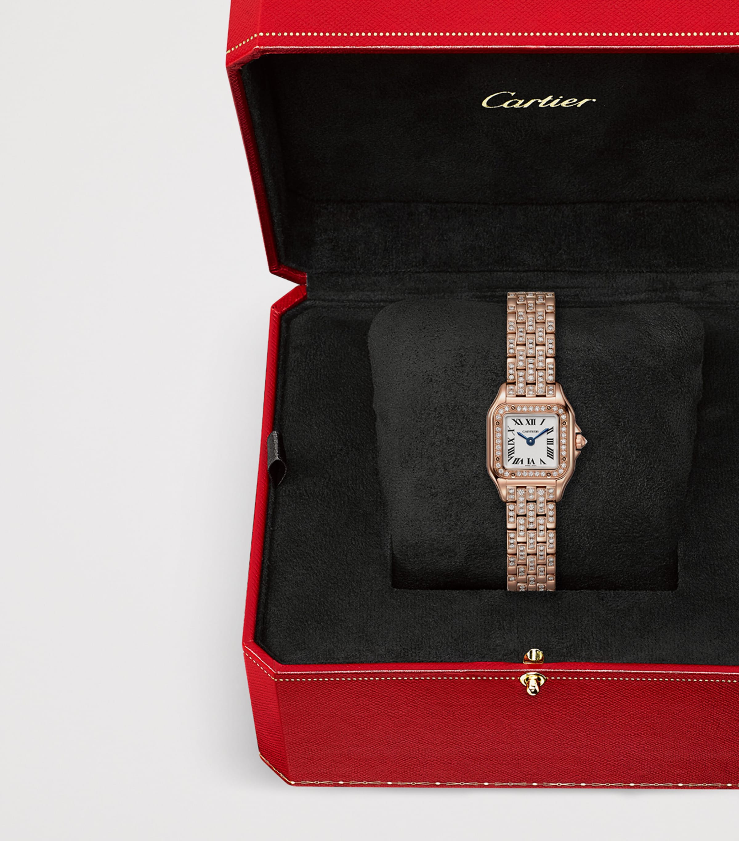 Rose Gold and Diamond Panthère de Cartier Watch 20mm SILVER Image 7
