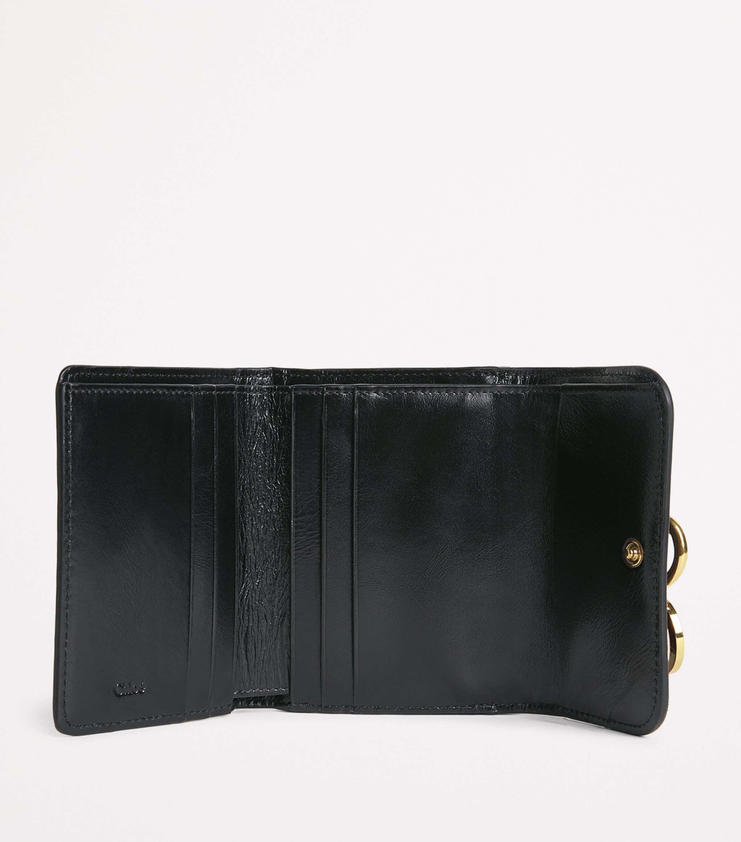 Chloé Black Small Calfskin Alphabet Wallet | Harrods US