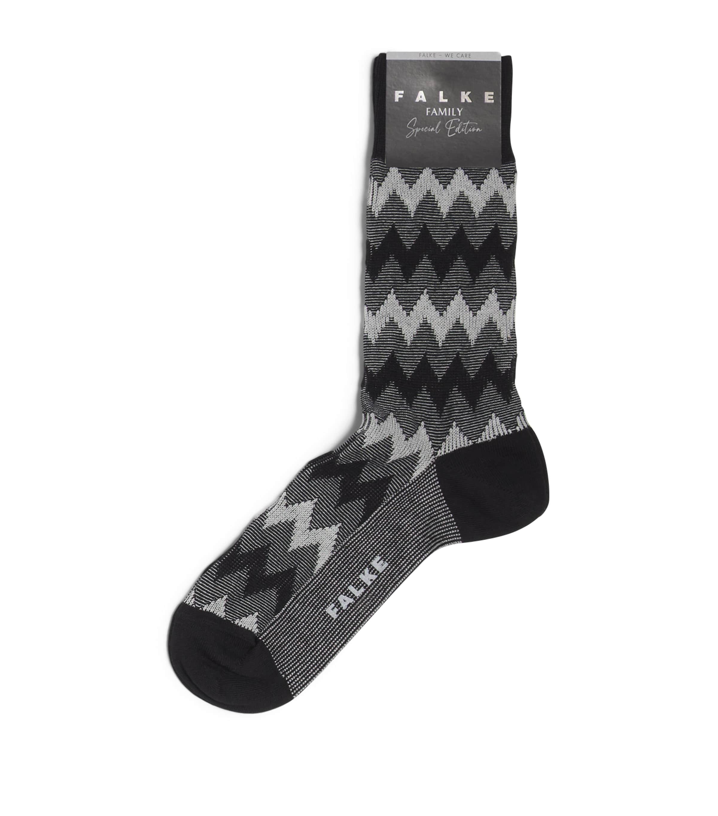 Falke Mens Special Edition Family Ankle Socks Black Image 1