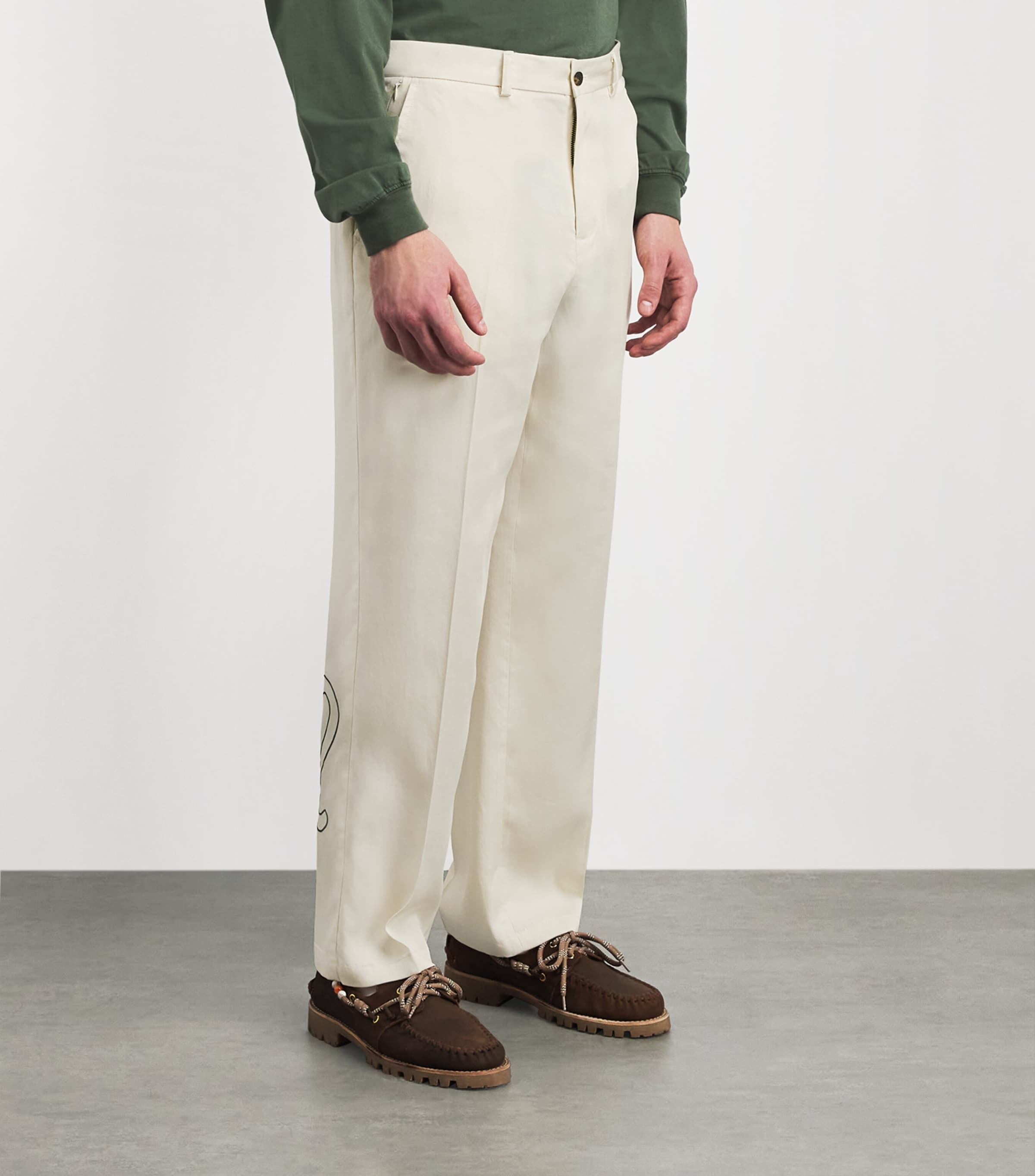 Malbon Mens La Perla Trousers Cream Image 4