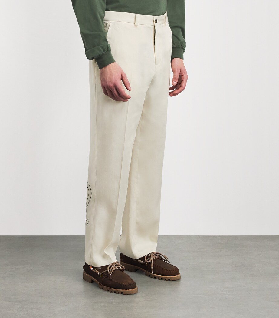 Malbon Mens La Perla Trousers Cream Image 4