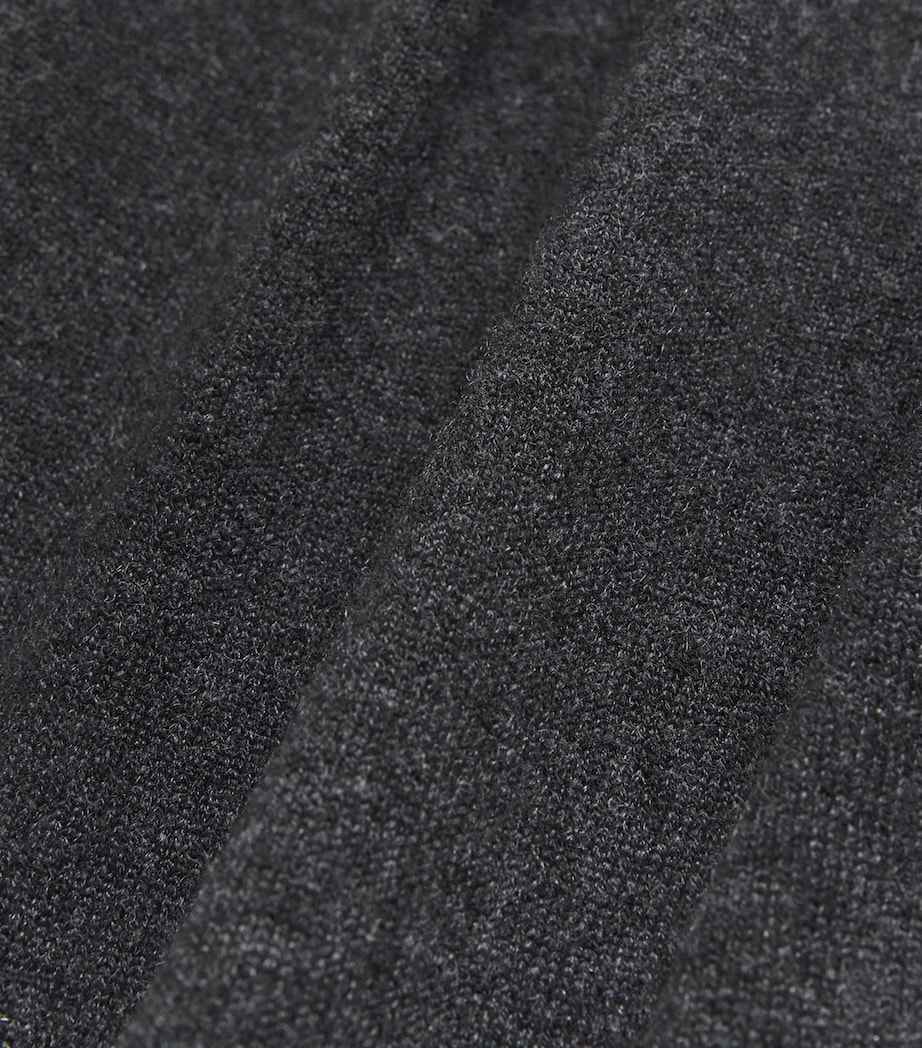 Cashmere Rollneck Sweater Dress COAL Image 5