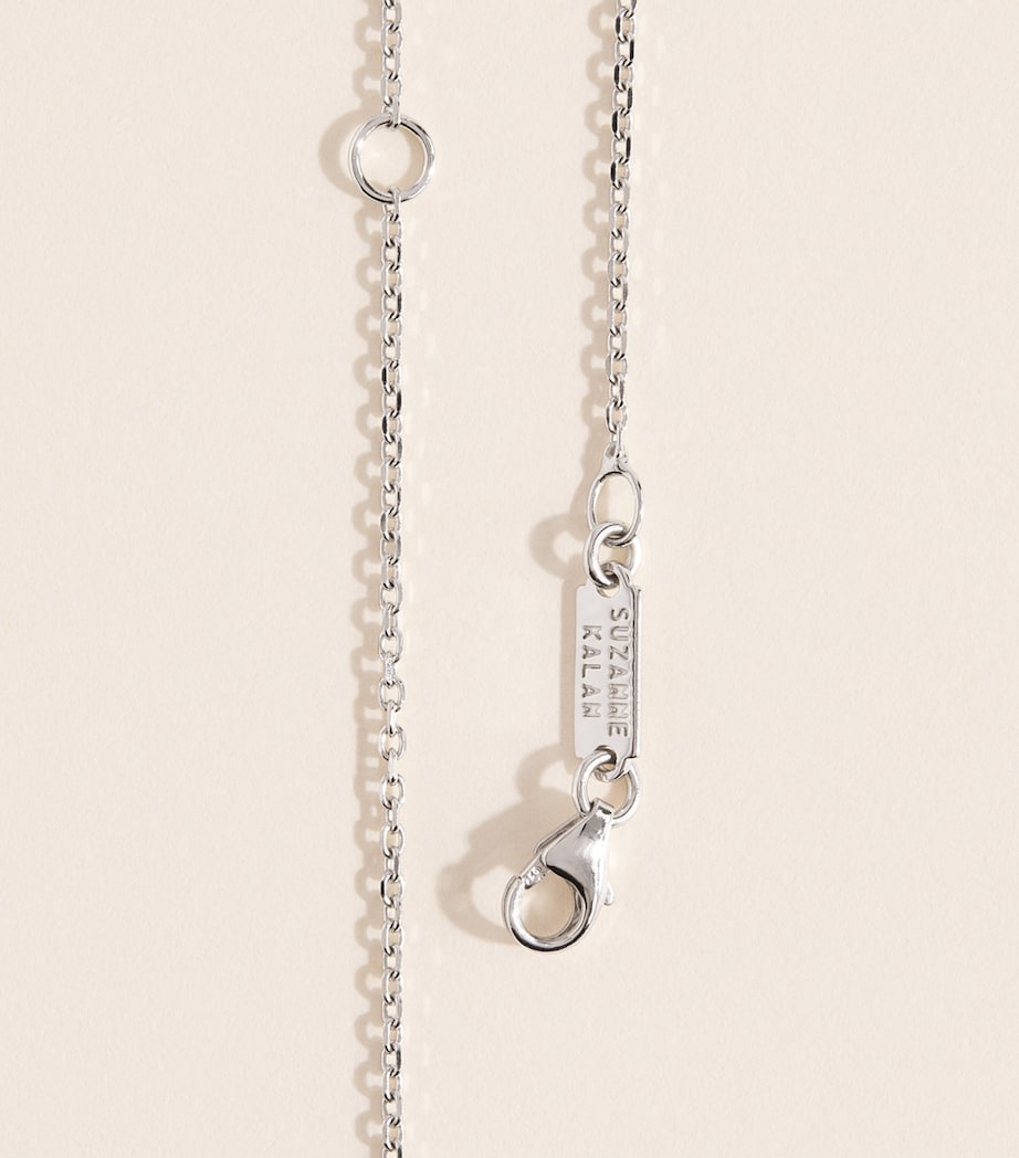 Suzanne Kalan White Gold and Diamond Infinite Pendant Necklace Wg/wd Image 4