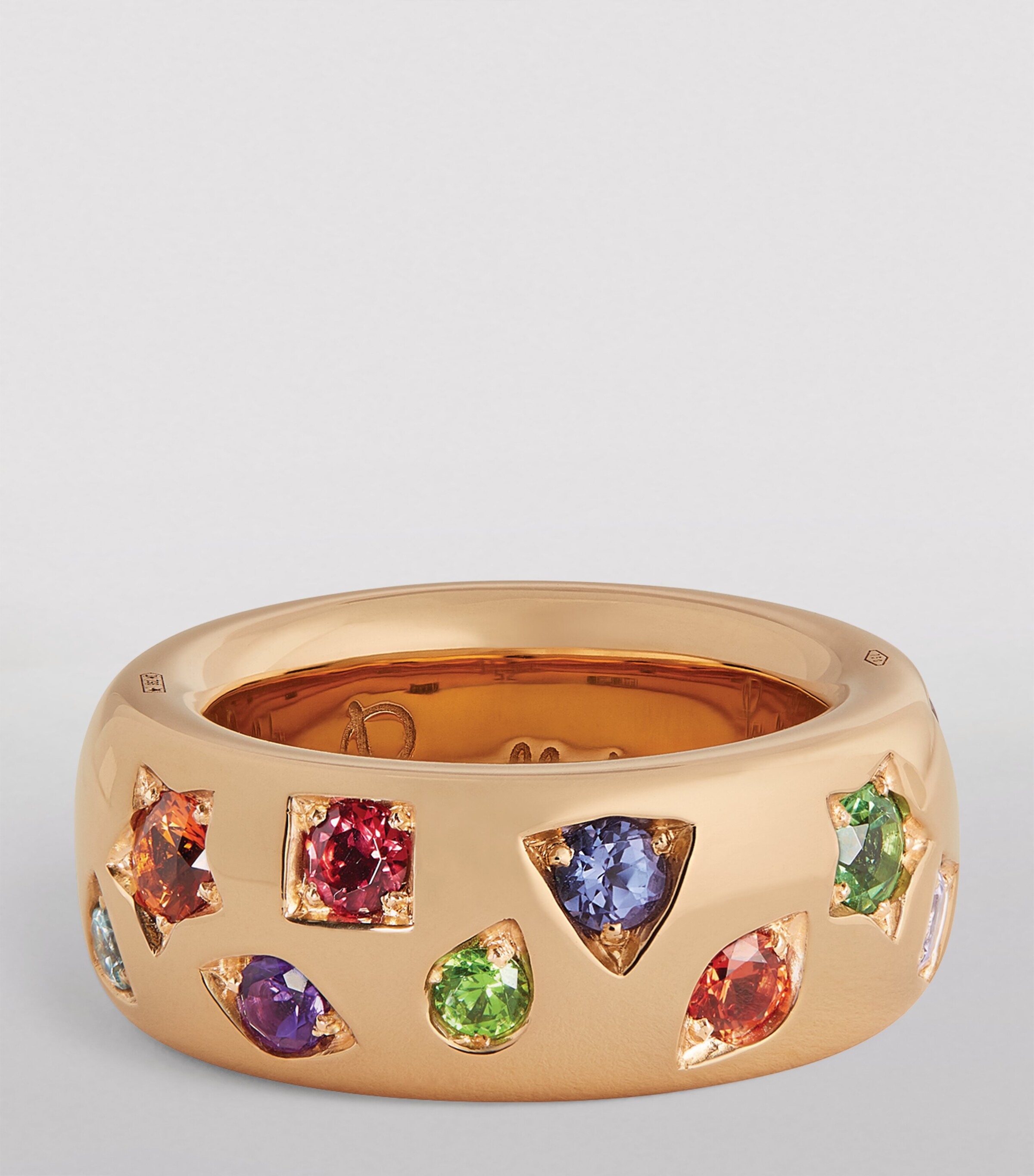 Rose Gold, Sapphire and Mixed Stone Iconica Ring 000VA Image 3