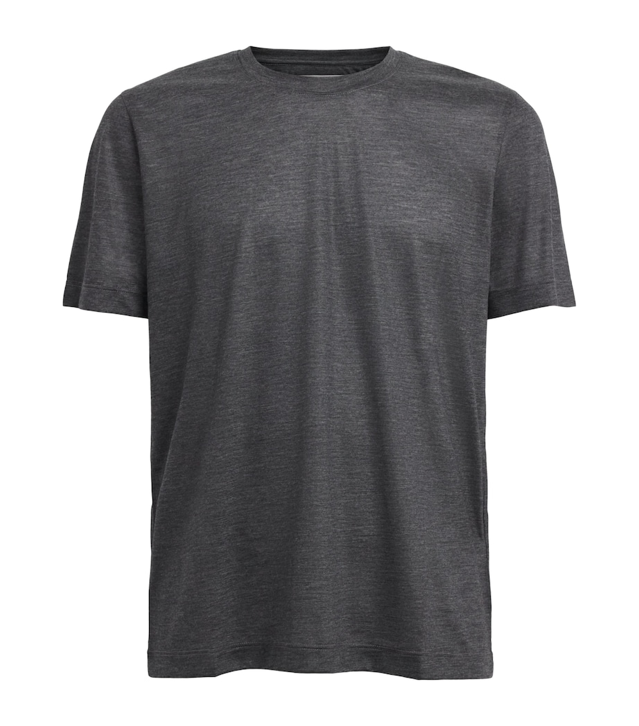 Marco Pescarolo Womens Cashmere T-Shirt Dark Grey Image 1