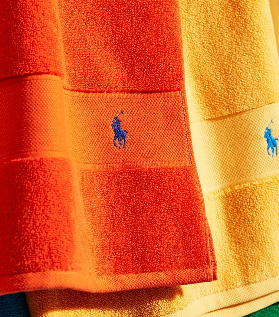 Polo Player Bath Towel (70cm x 140cm) SAILING ORANGE Image 4