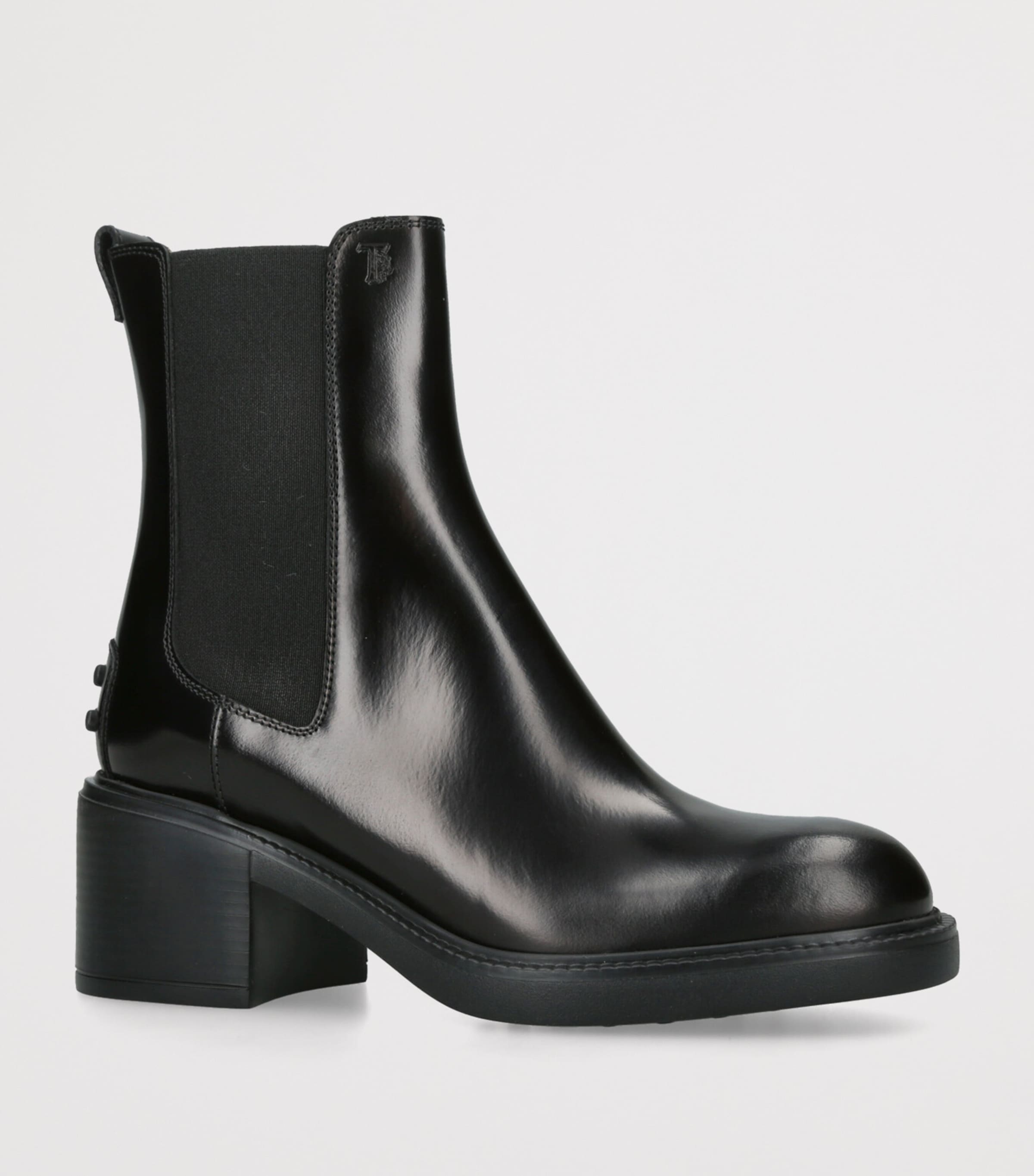 Patent Leather Ankle Boots 55 BLACK Image 3