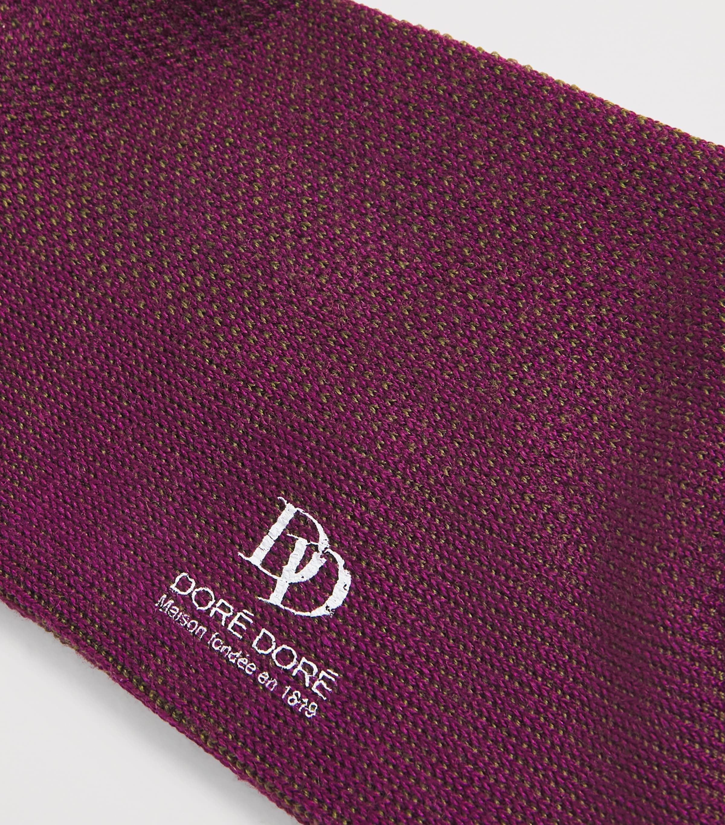 Doré Doré Mens Wool-Blend Caviar Socks Sangria L Image 2