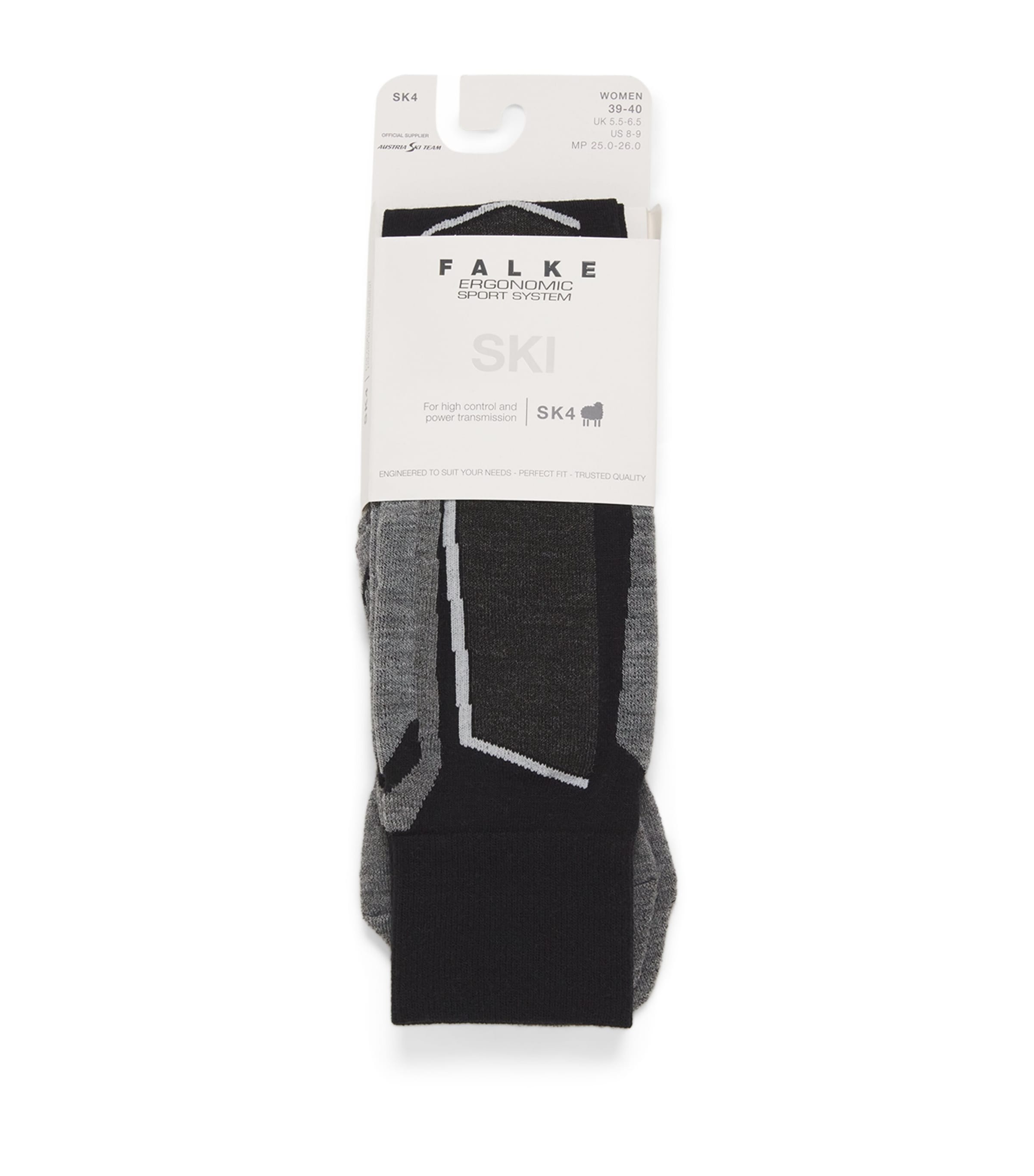 Falke Sk2 Intermediate Contrast-panel Wool-blend Knee-length Socks