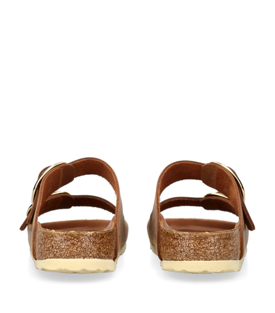 Leather Arizona Big Buckle Sandals BROWN Image 2