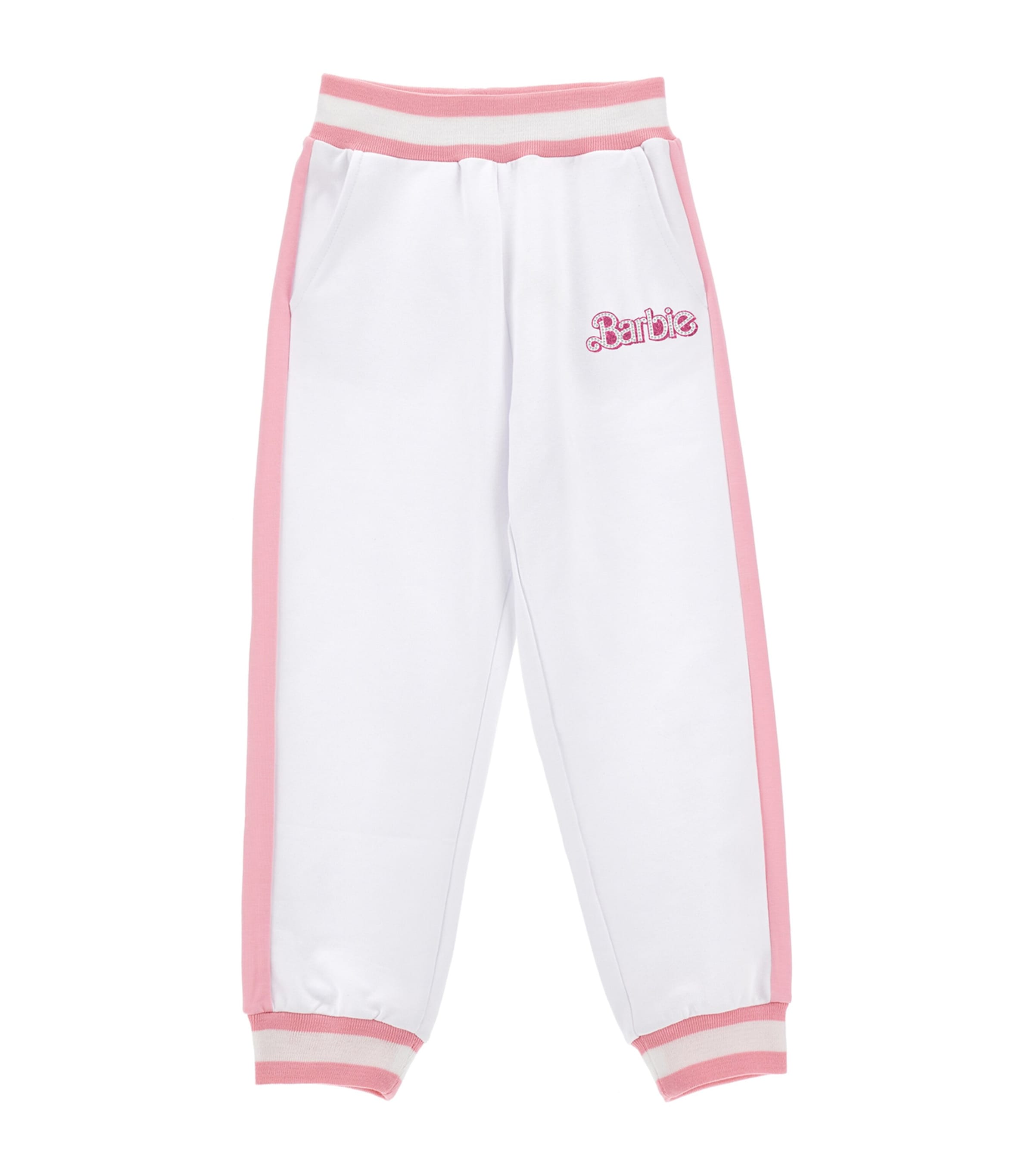 MONNALISA X BARBIE STRETCH-COTTON SWEATPANTS 