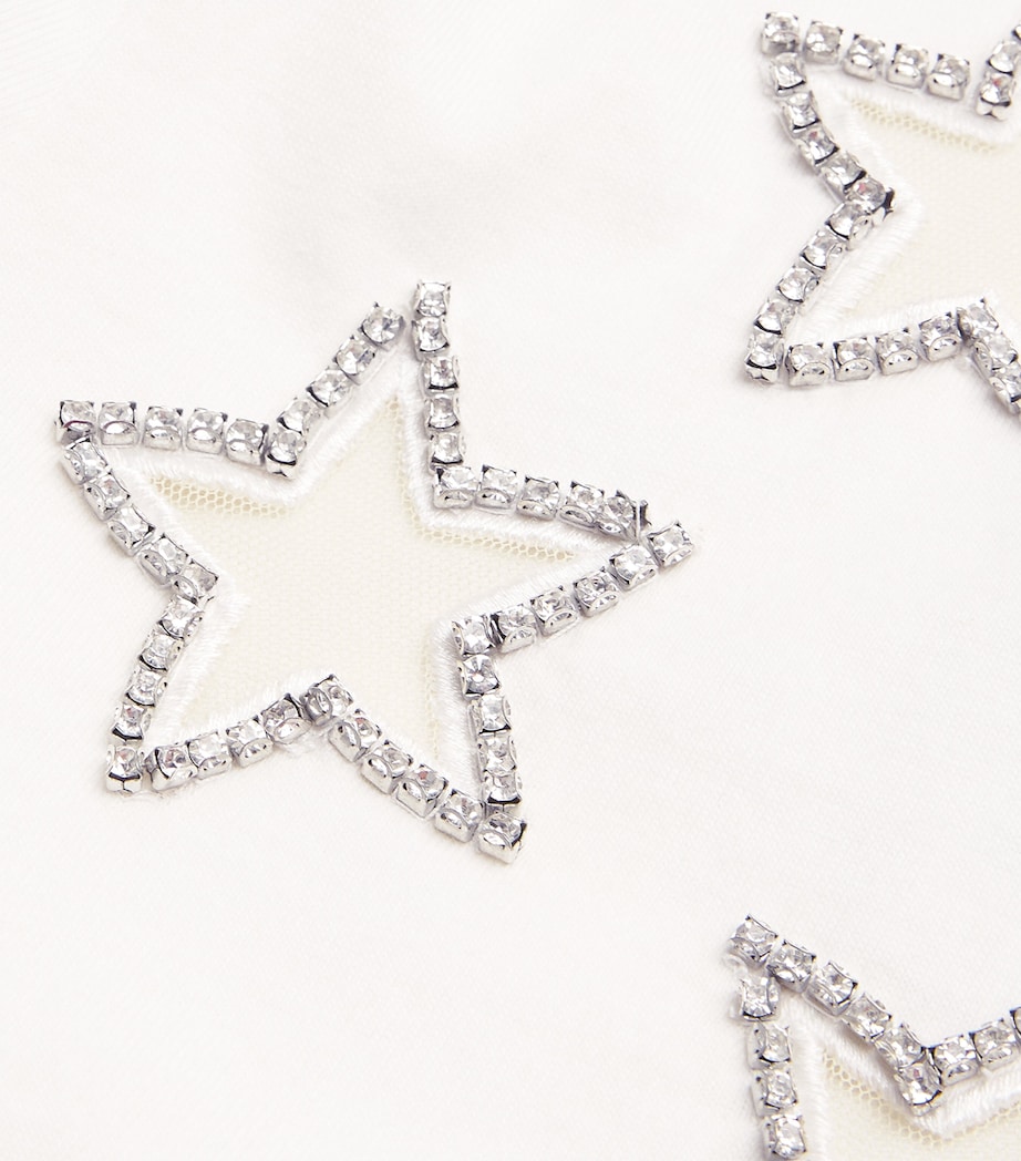 Cotton Embellished Cindy T-Shirt A127 OFF WHITE Image 5